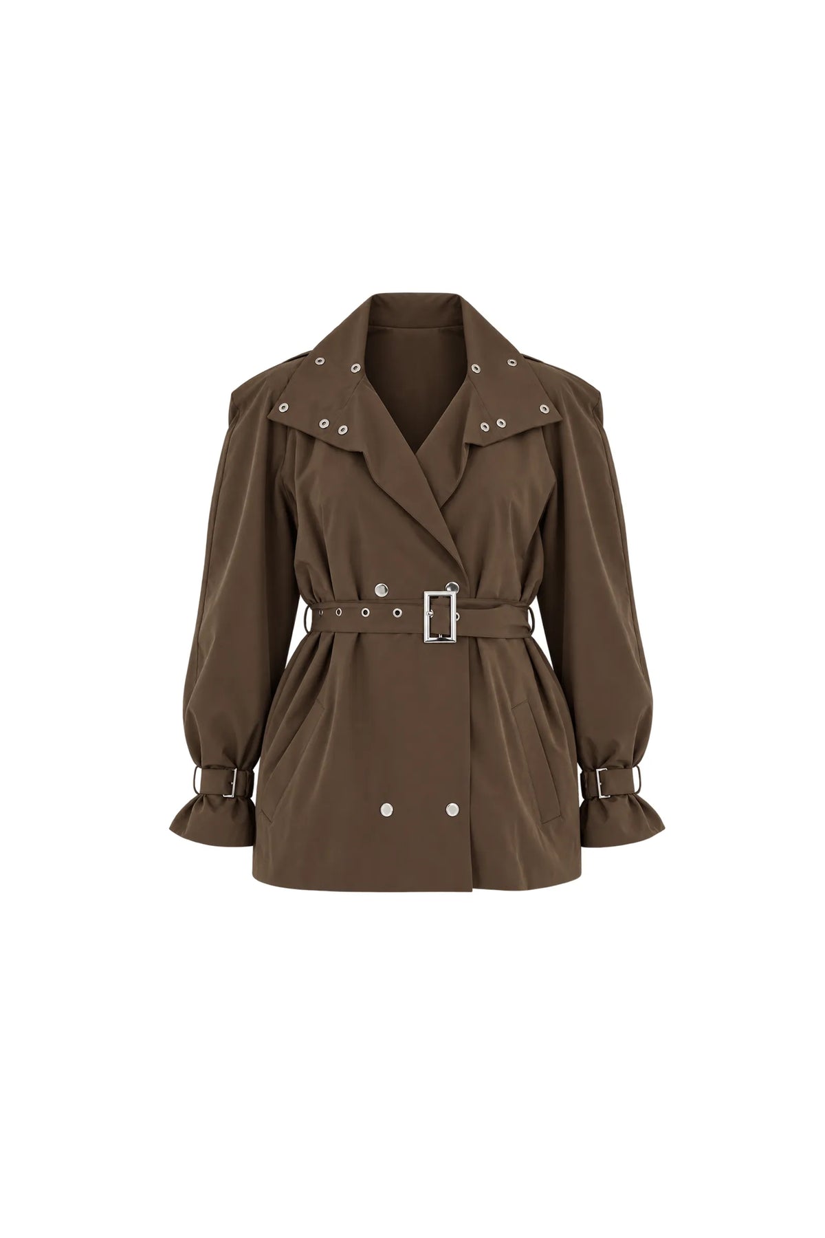 Jakne belted short trench