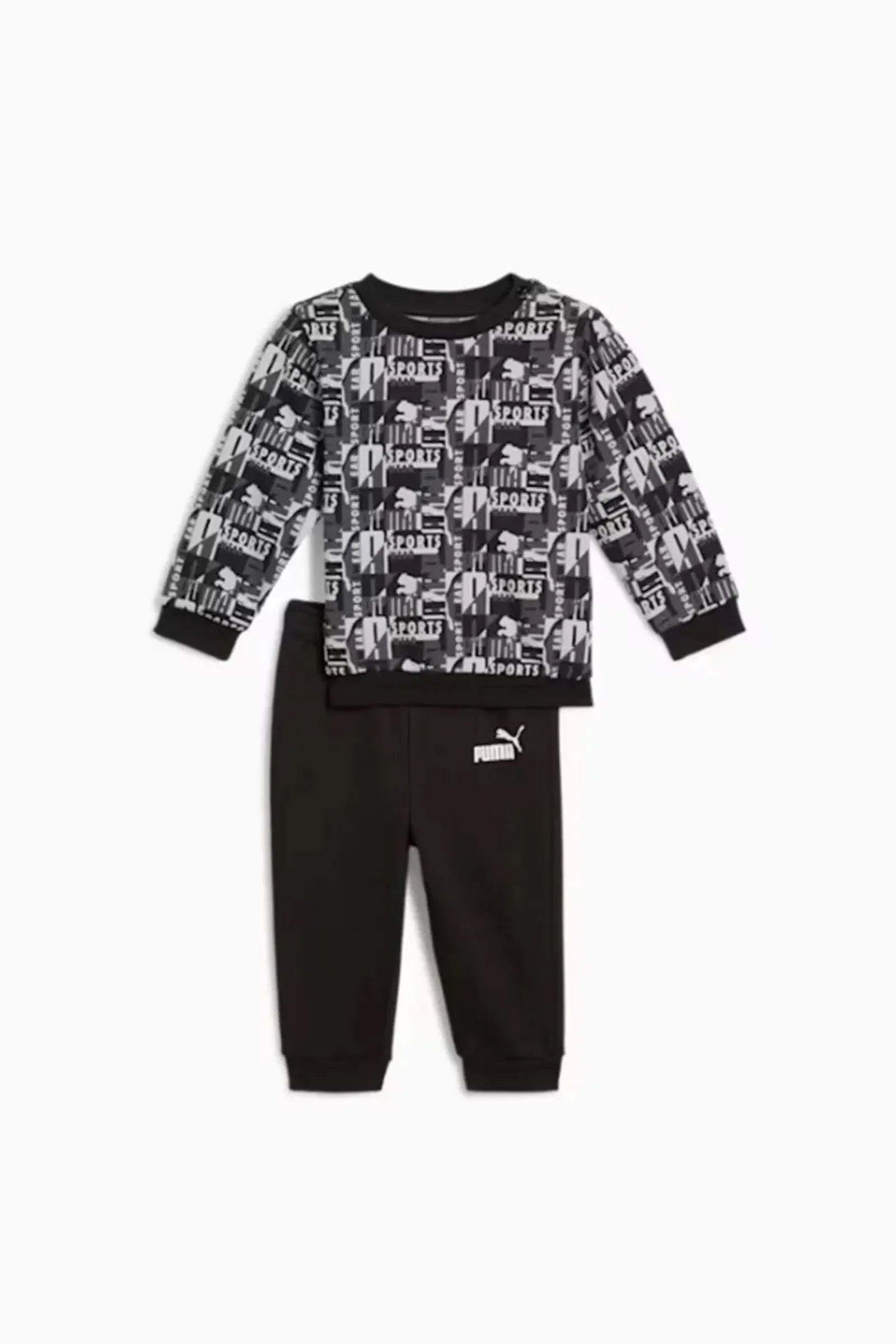 SET PUMA Minicats Toddlers' 2-Piece Patterned Sweatshirt & Pants Set