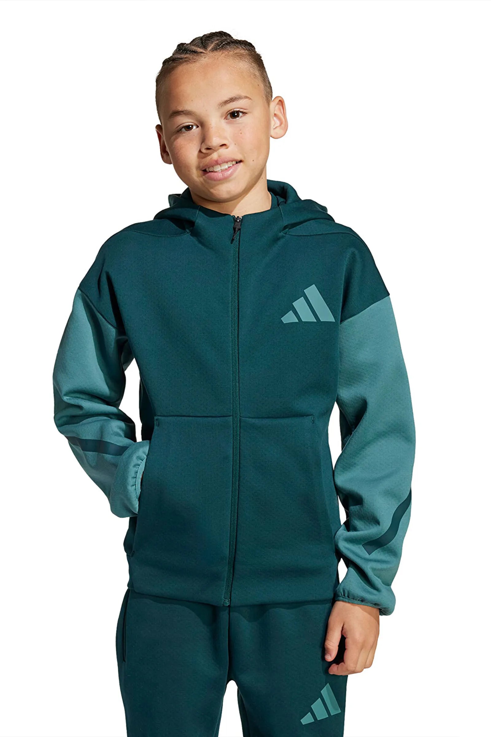DUKS ADIDAS Z.N.E FULL-ZIP COLORBLOCKED HOODIE KIDS