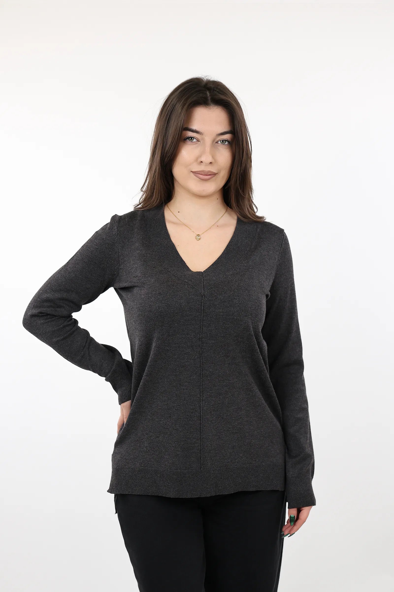 XHEMPER Merino V-Neck