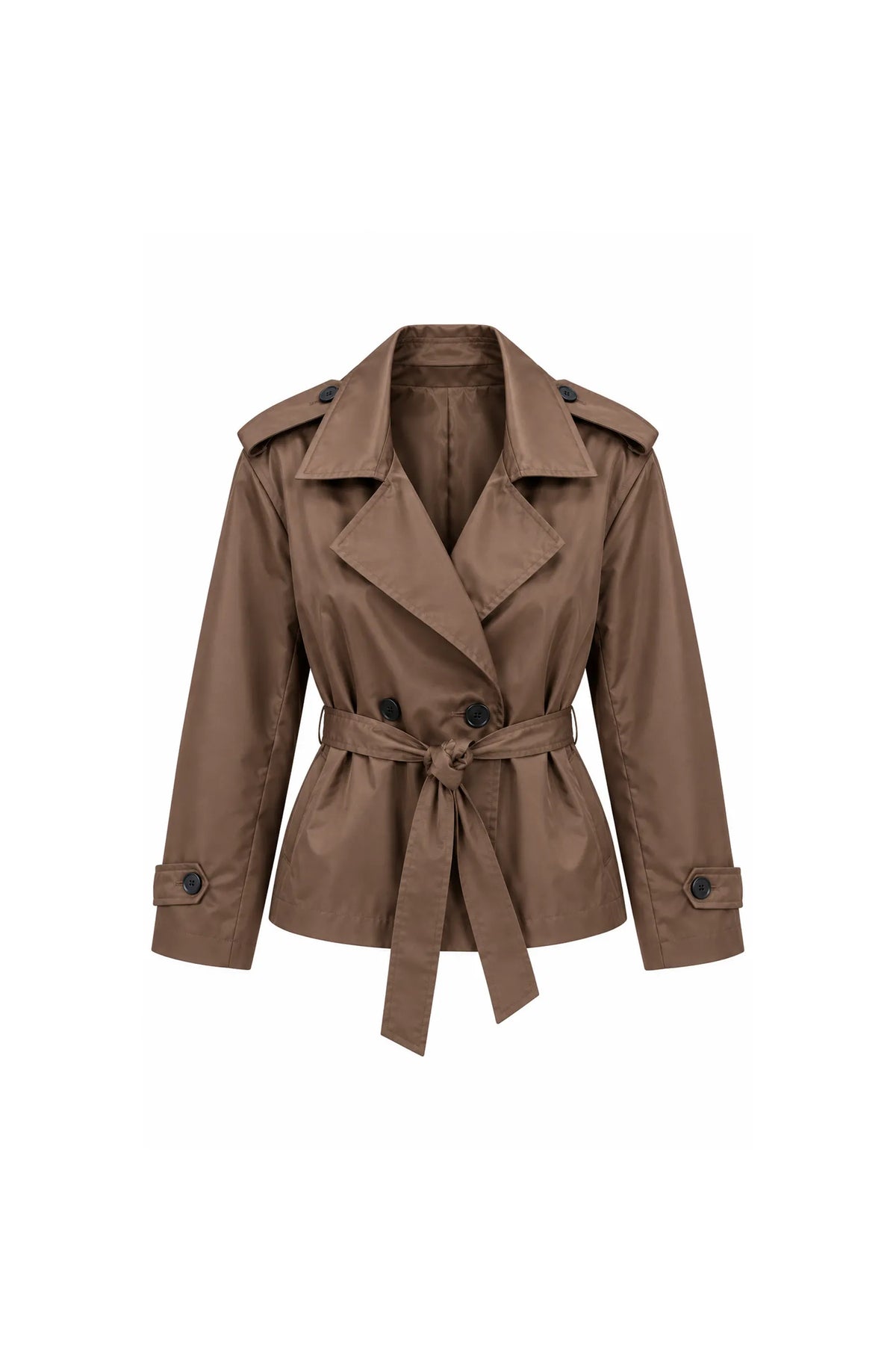 Mantil self tie waist