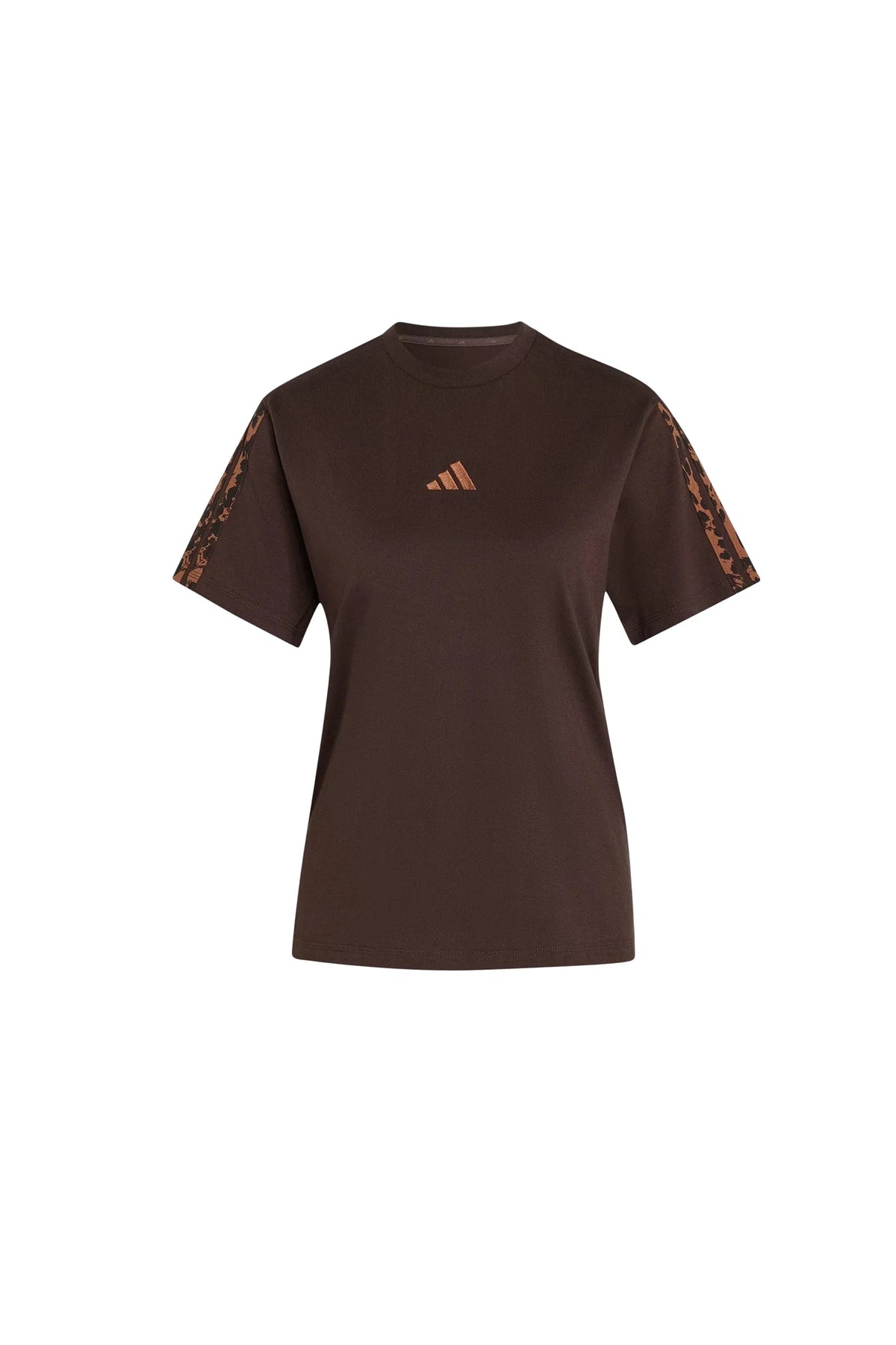 Maice adidas remera seasonal essentials animal print 3 tiras KV9298