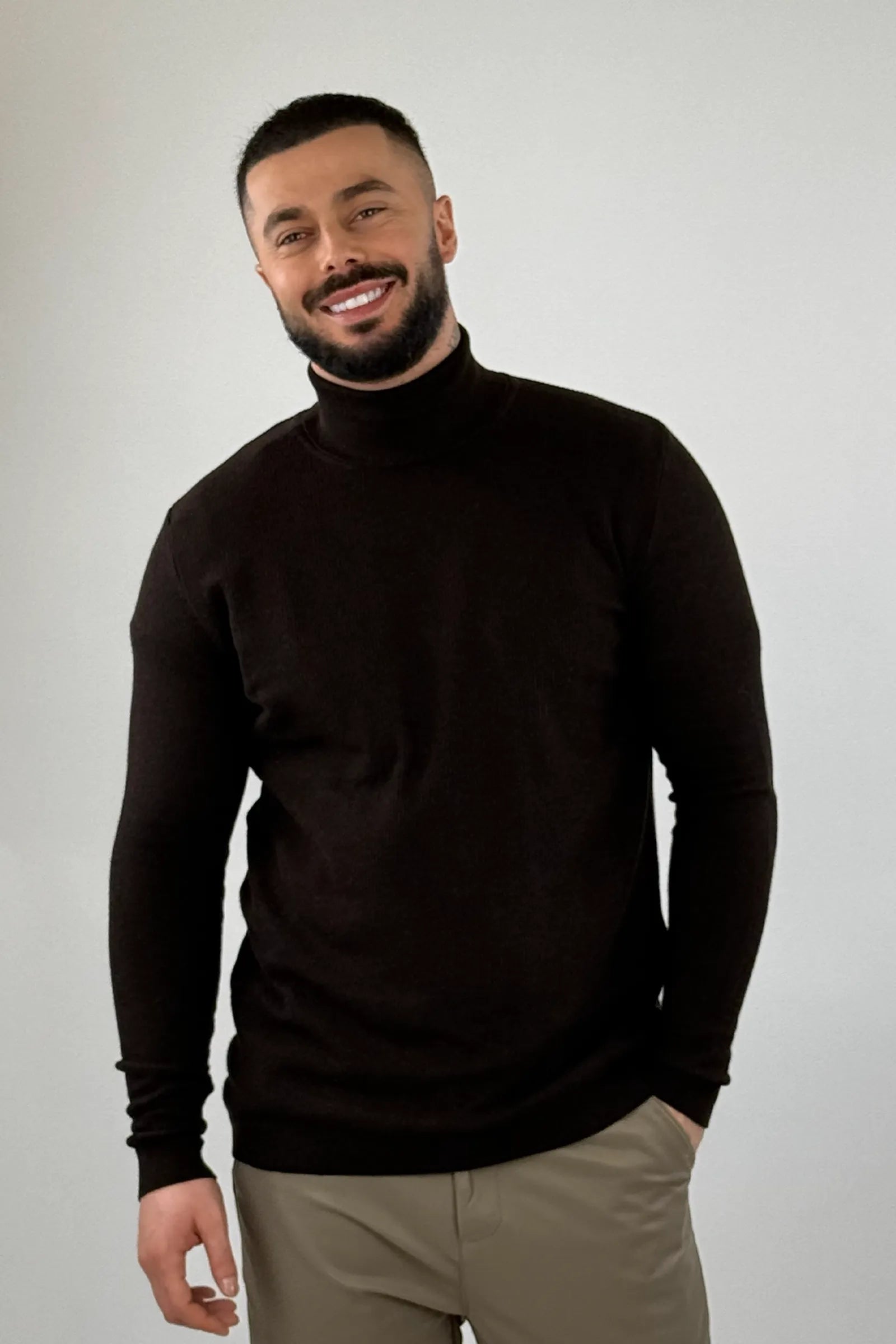 Rrollke wool roll neck