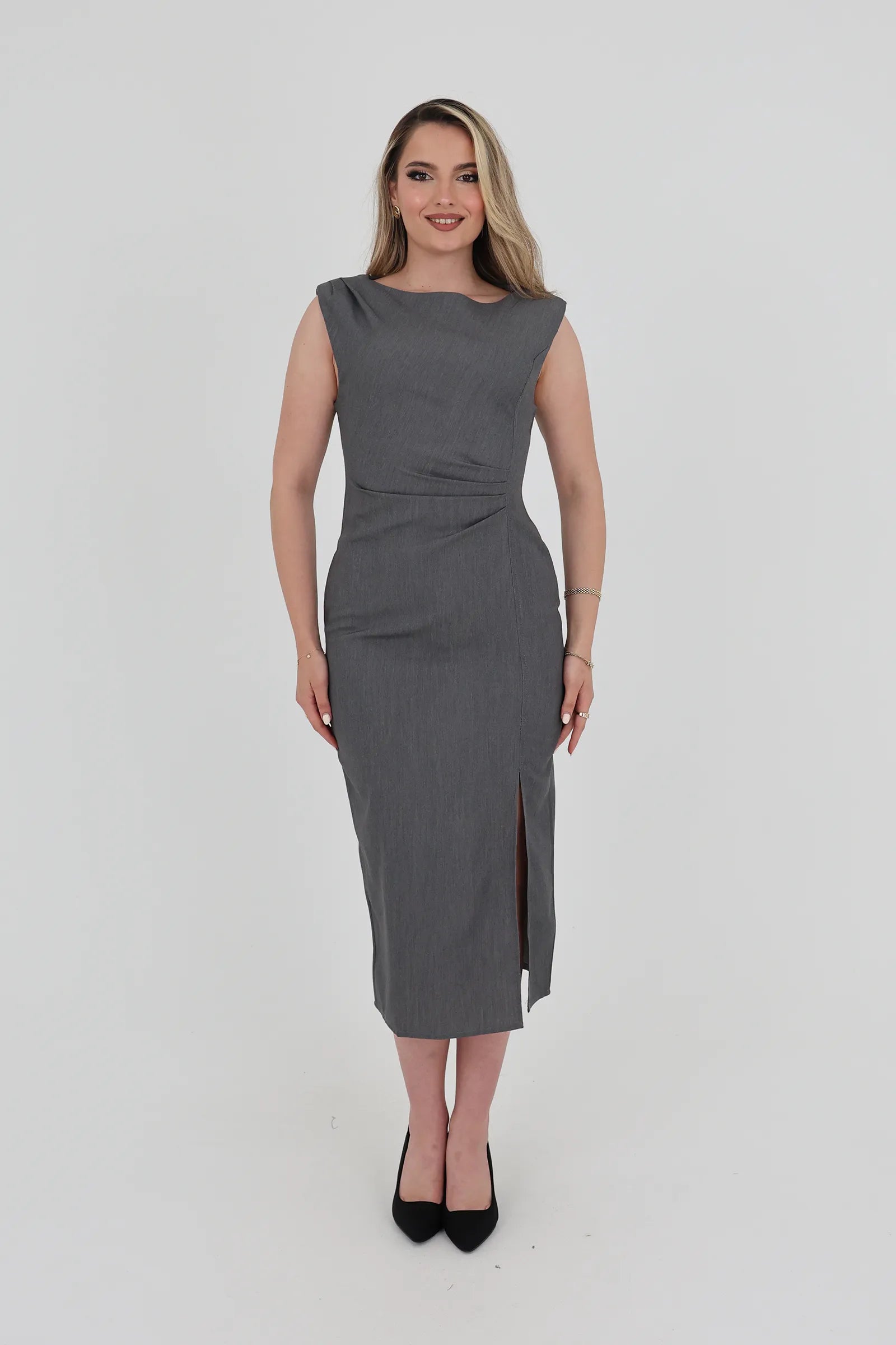 Fustan ruched waist
