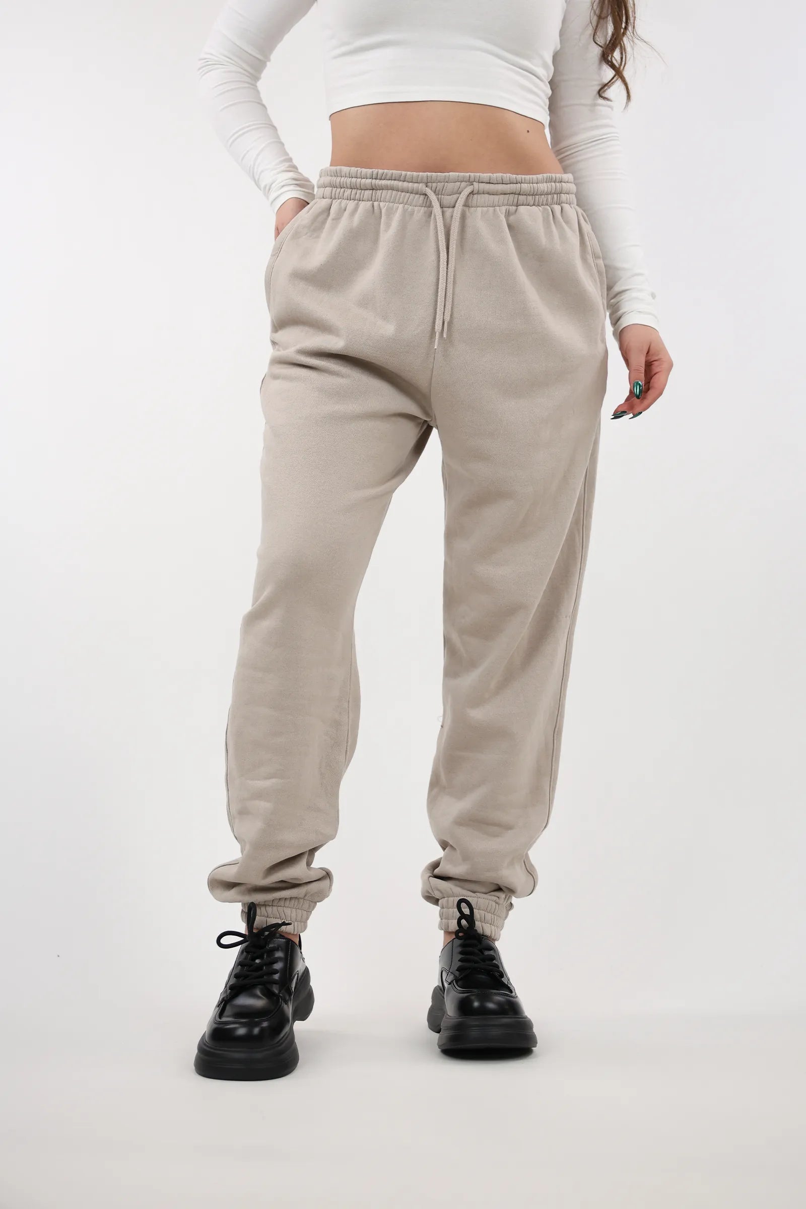 TRENERKA elastic waist fleece