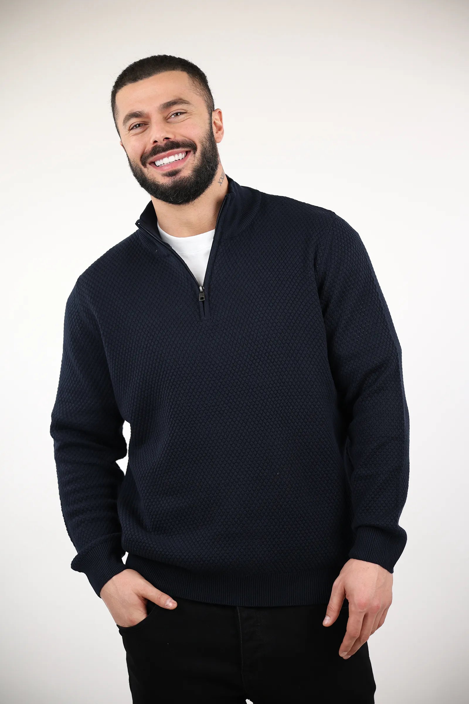 XHEMPER turtleneck zip