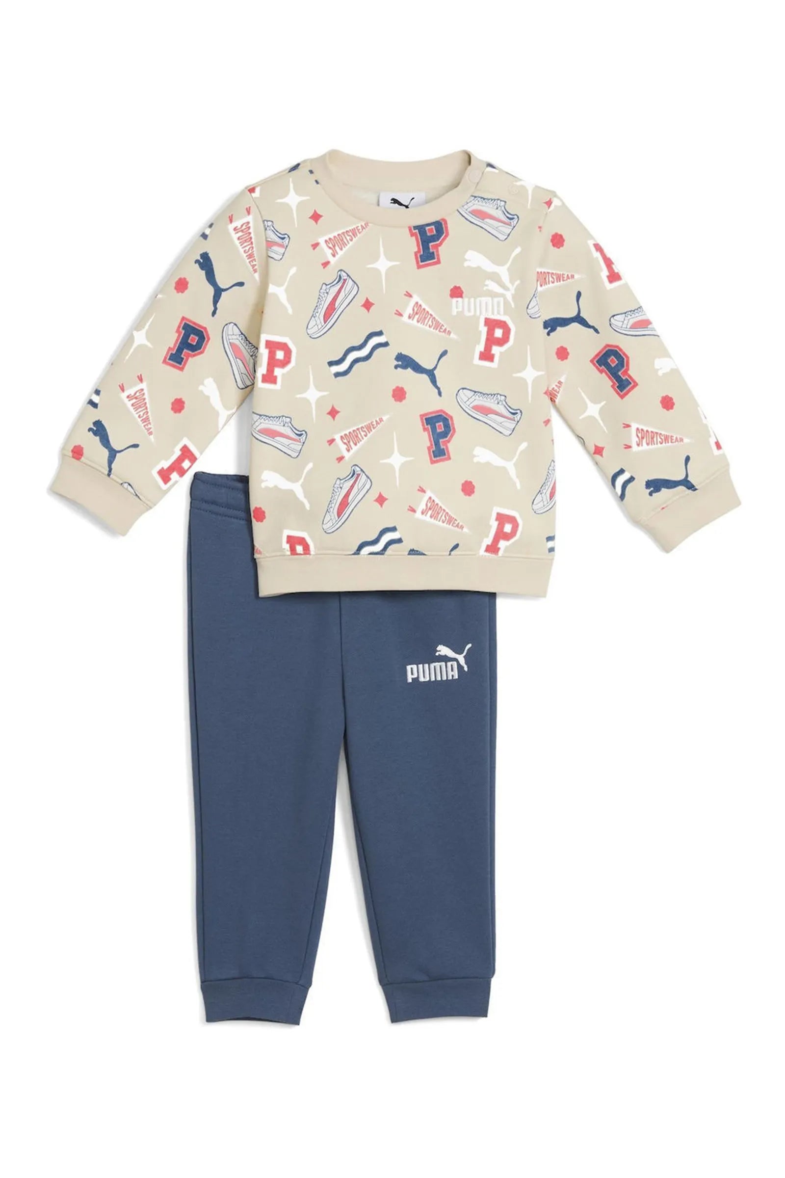 TRENERKA MINICATS CREW SET TODDLERS Cream