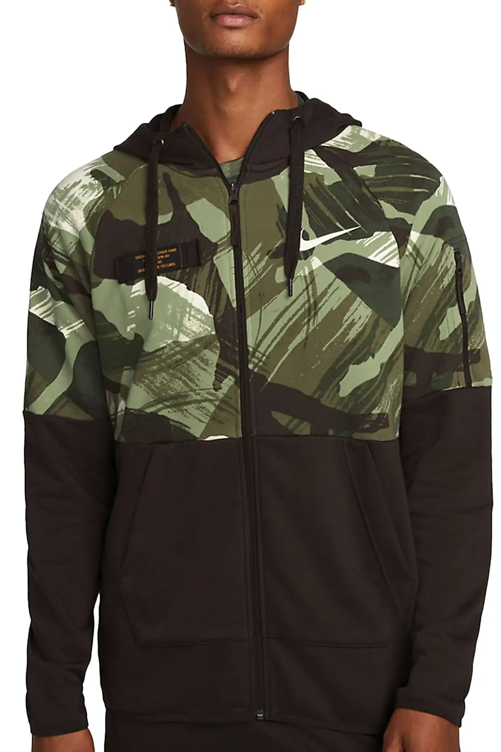 Duks Nike Dri-Fit Fleece Full-Zip Camo Fitness Hoodie