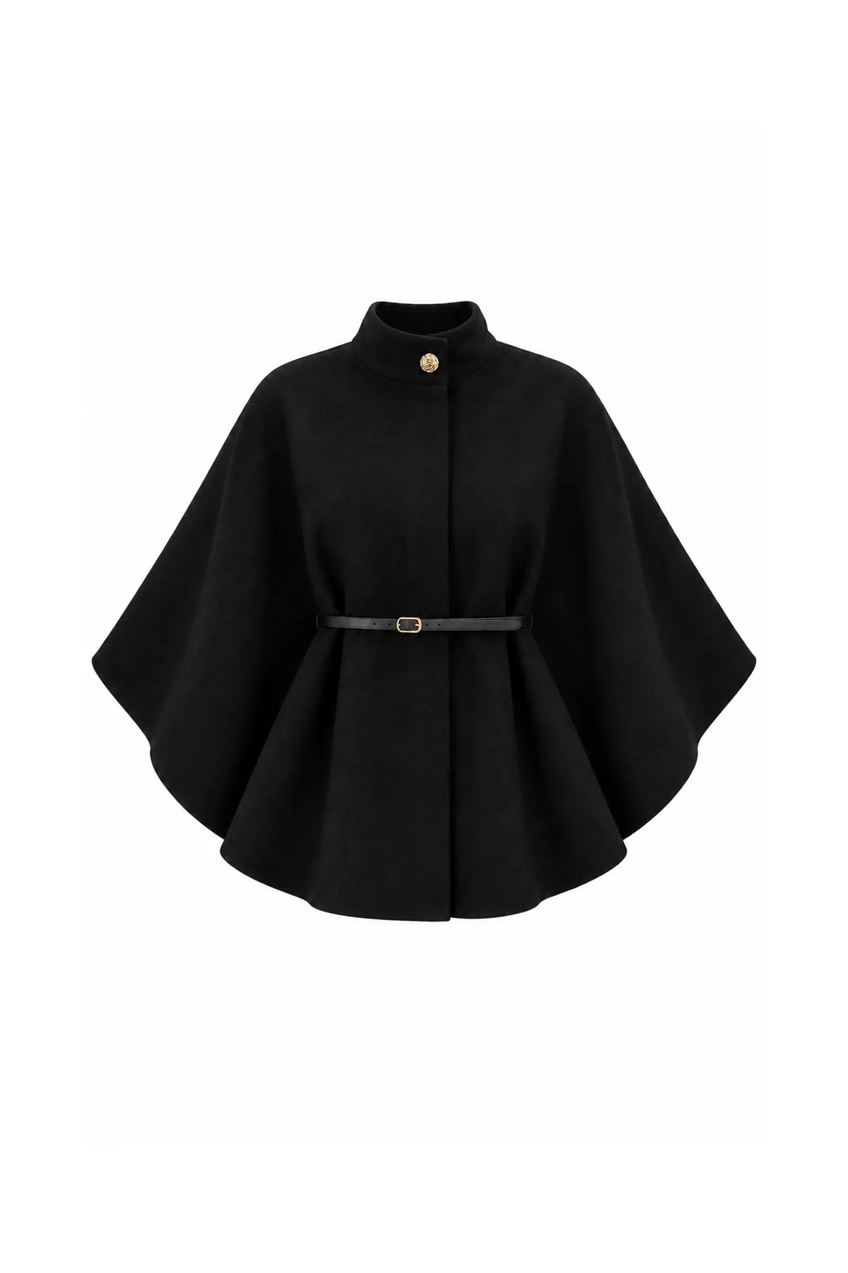 Sako mock-neck poncho