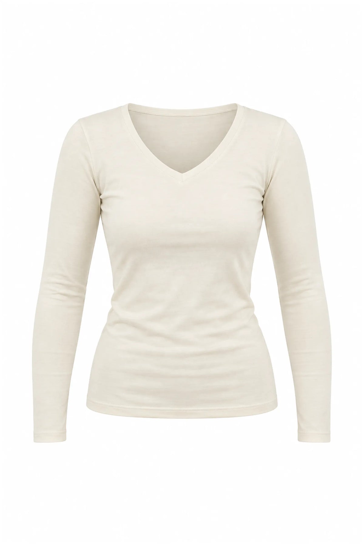 Bluze taupe v-neck