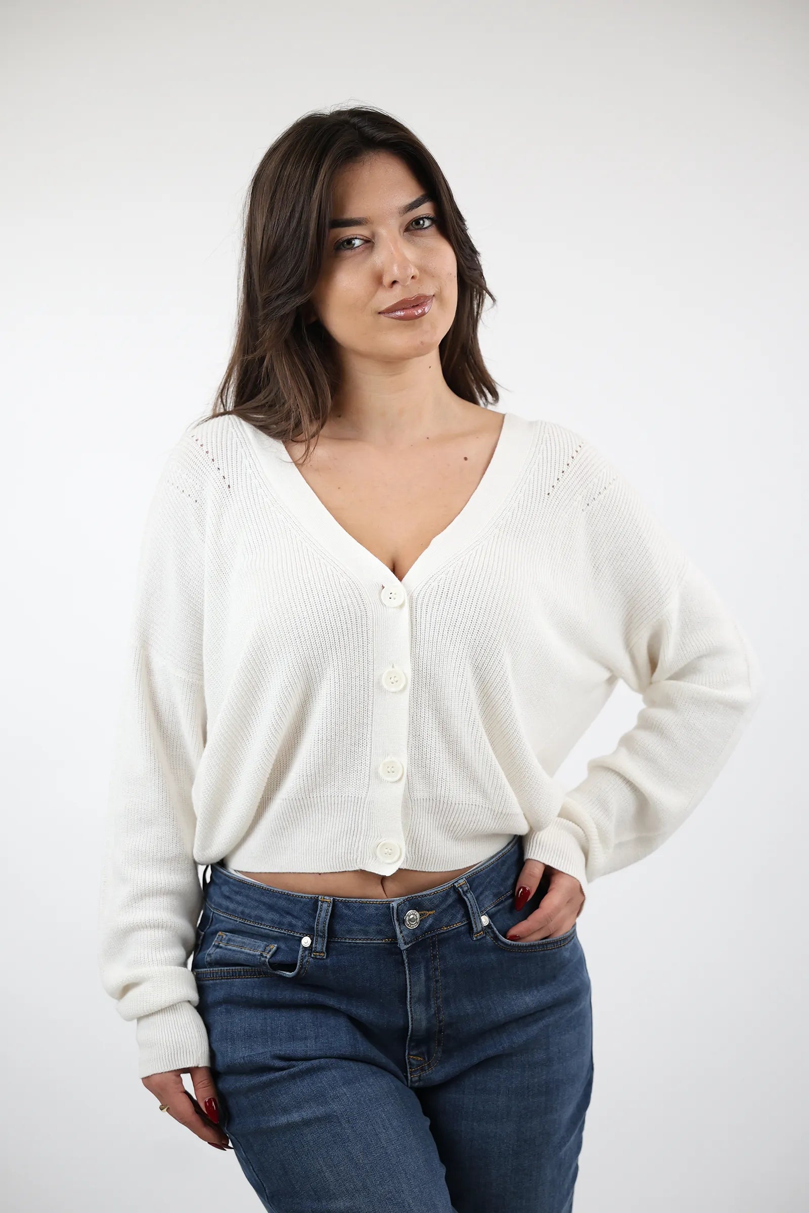 XHEMPER Soft Knit V-Neck