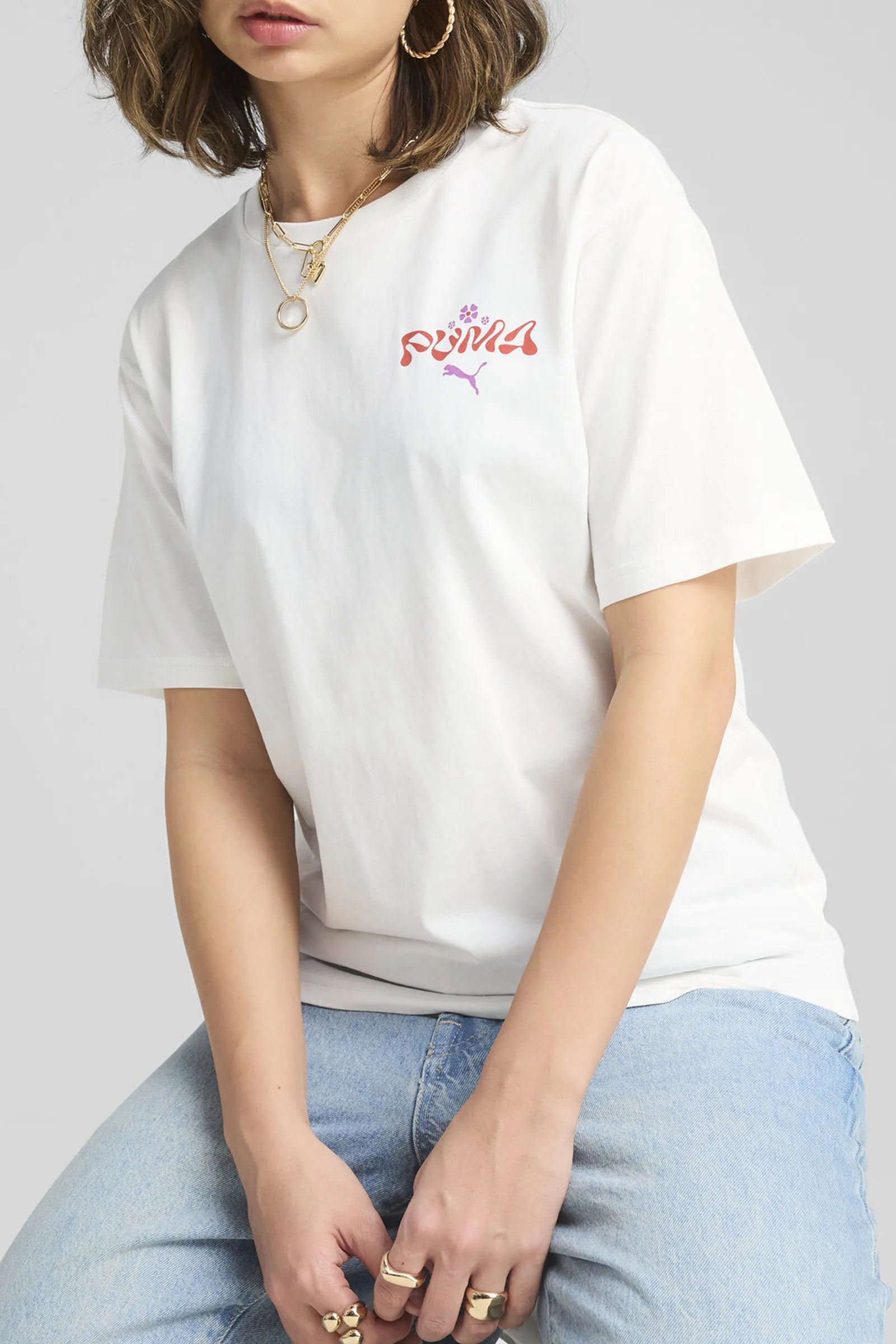 MAICË PUMA WARDROBE ESS FLORAL PACK RELAXED GRAPHIC TEE