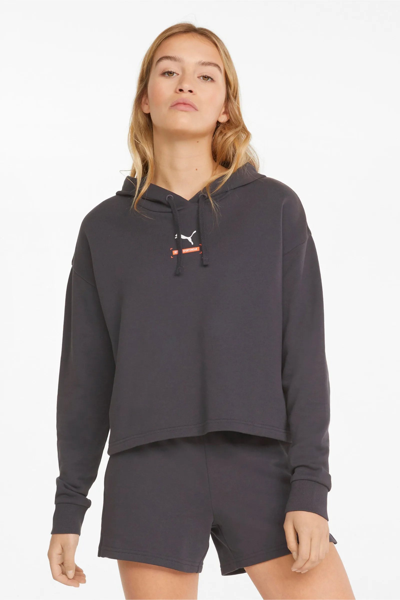 Duks puma better hoodie crop phantom 847467-75