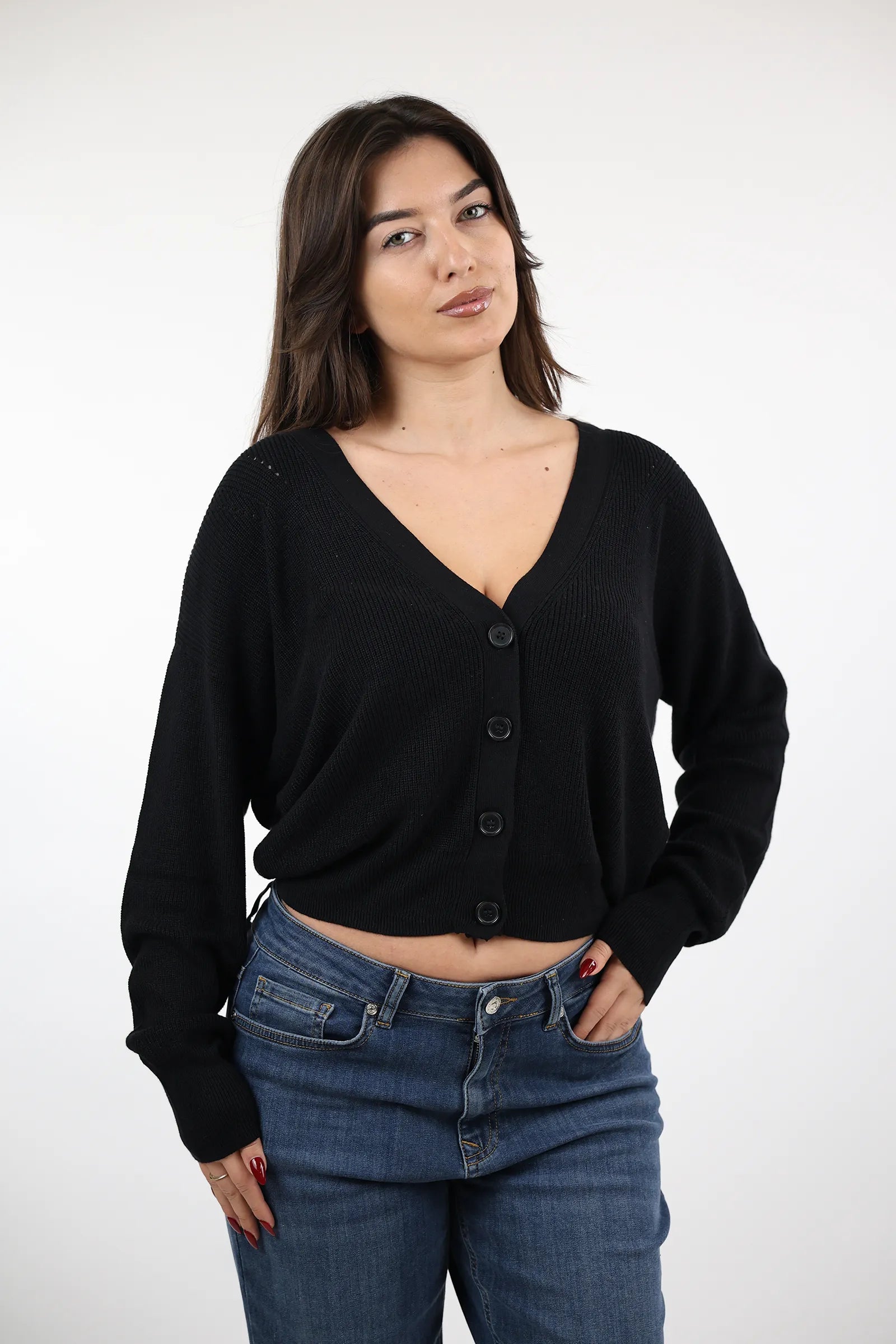 XHEMPER Soft Knit V-Neck