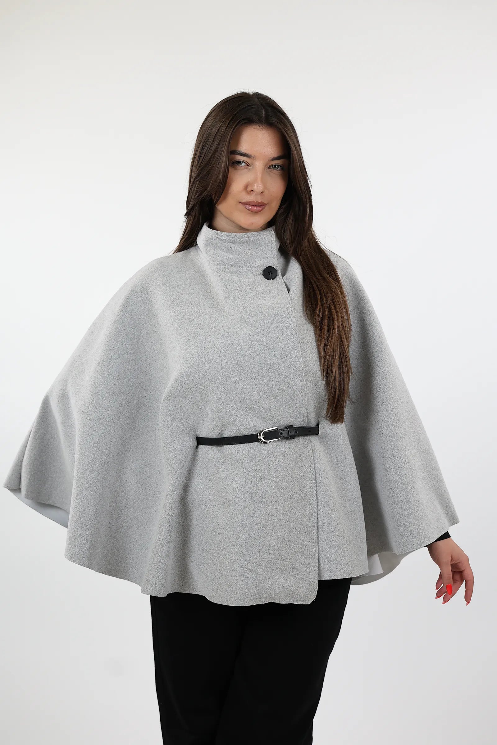 PALLTO BELTED PONCHO