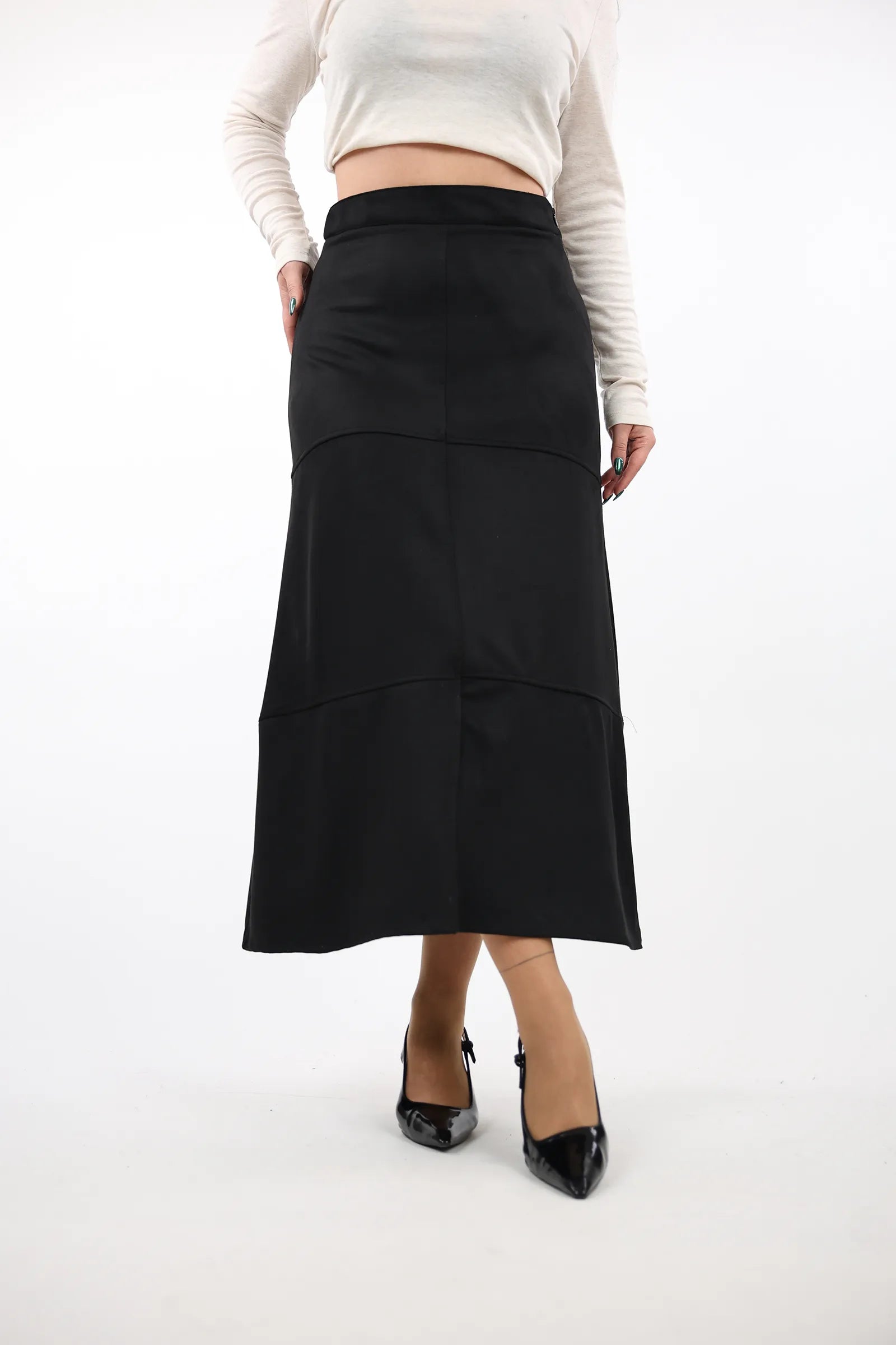 FUND Suede  MIDI SKIRT