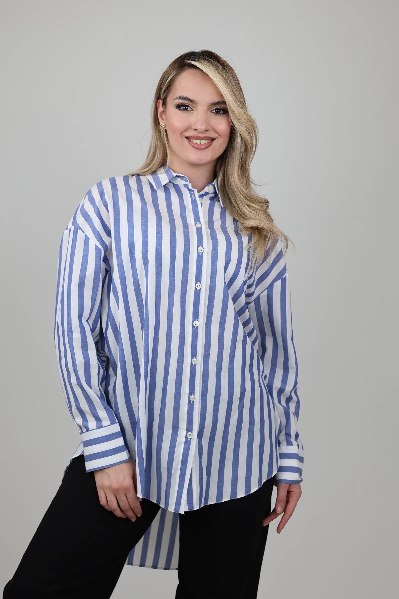 Kemishe striped boyfriend