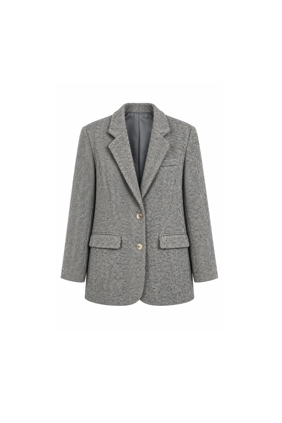 Sako herringbone-patterned