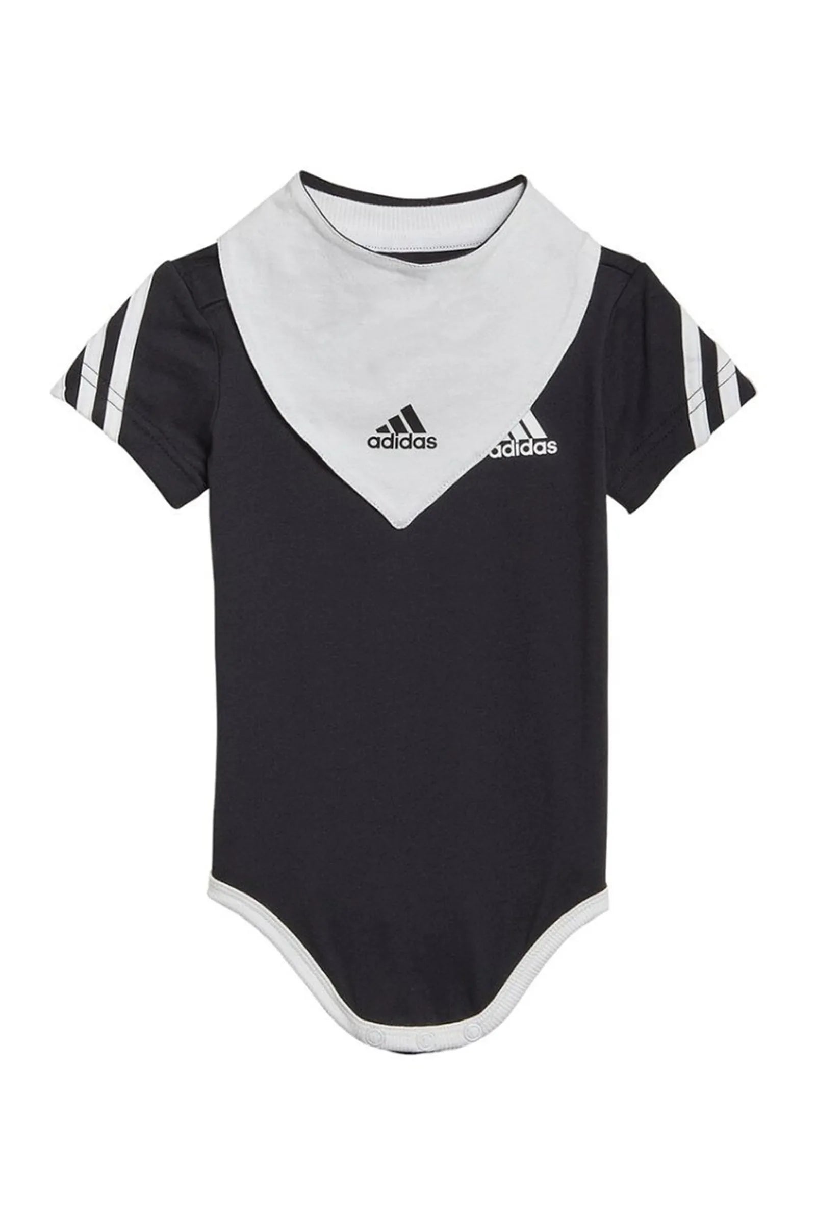 Veshje nje pjeseshe adidas three stripe onesie with bib babies HF1974