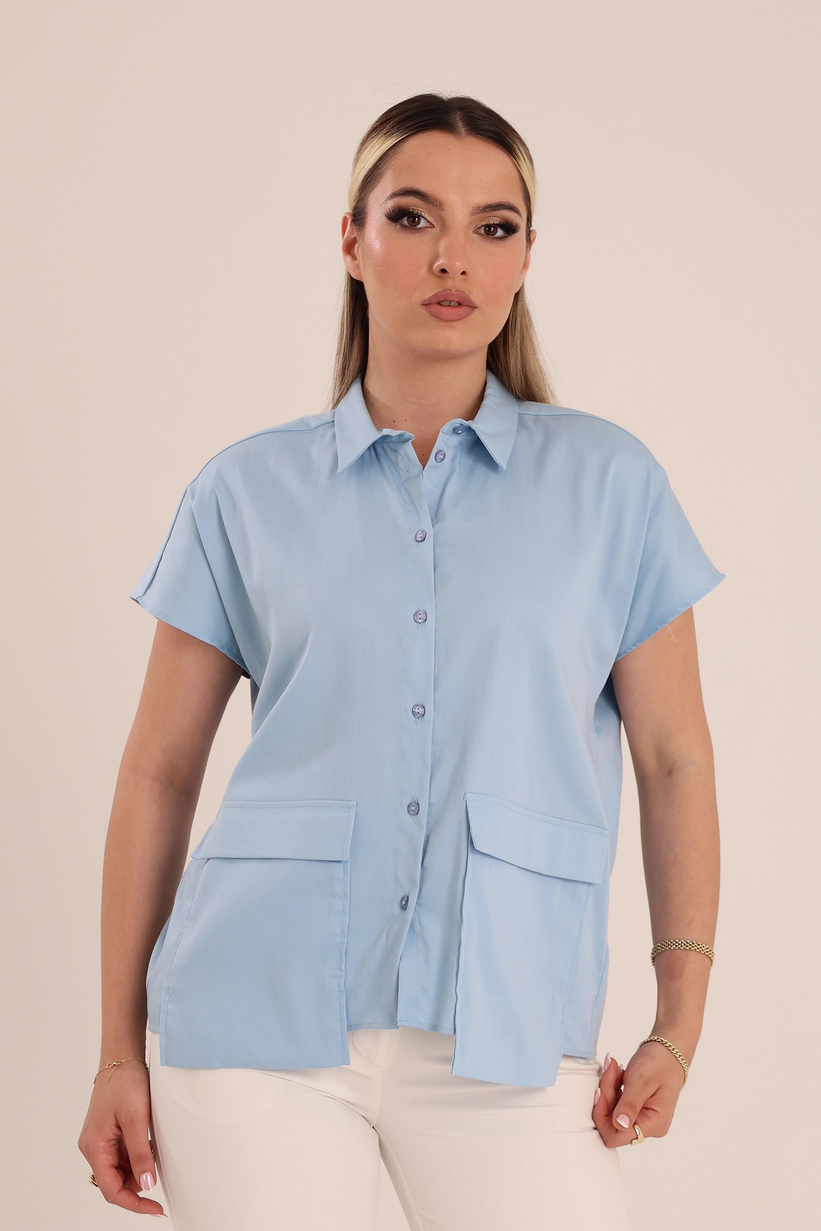 Kemishe blue button down