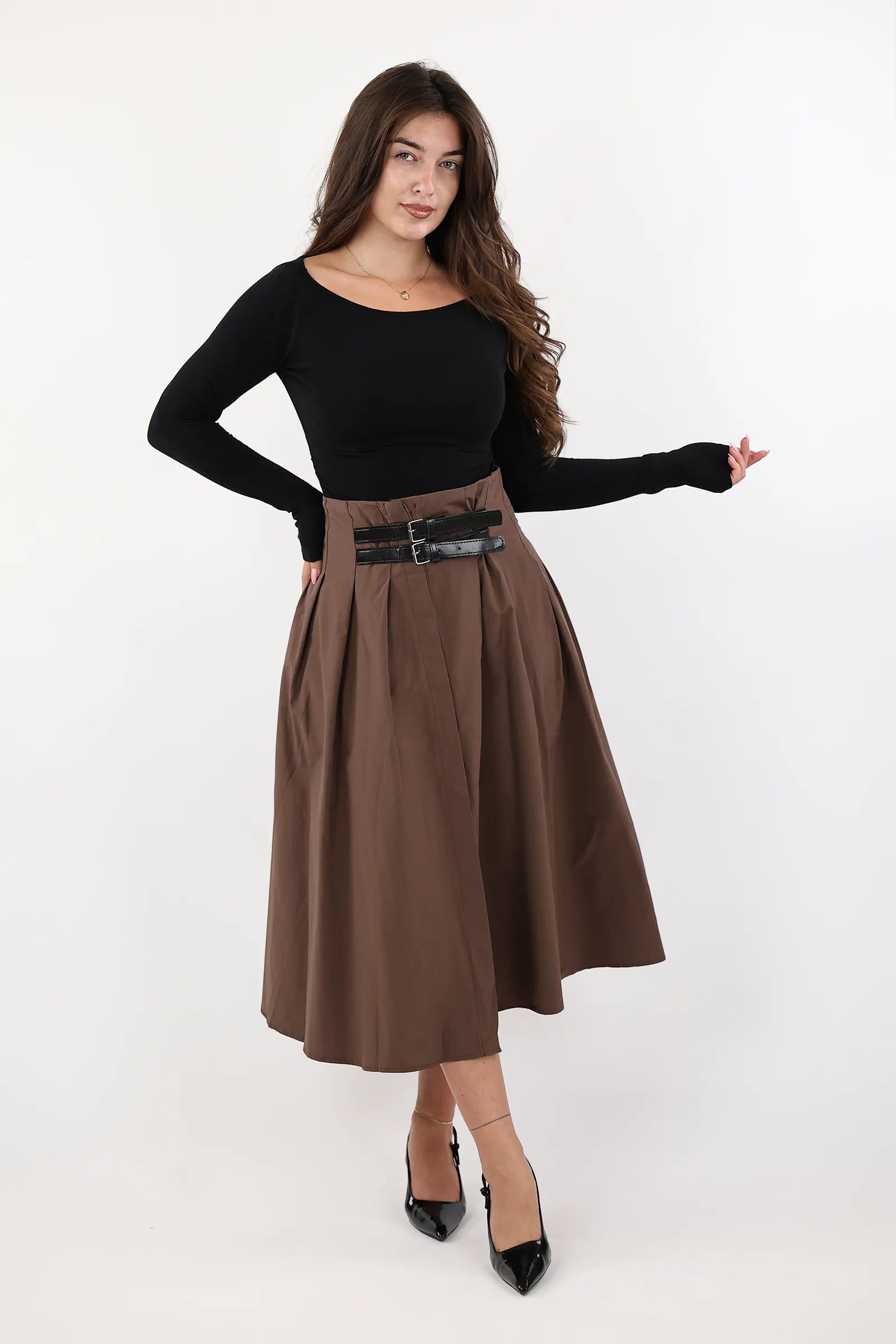 FUND PLEATED BELT
