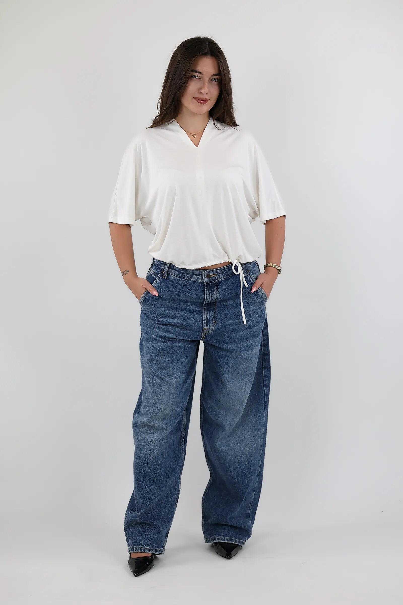 MAICË V NECK NAVY