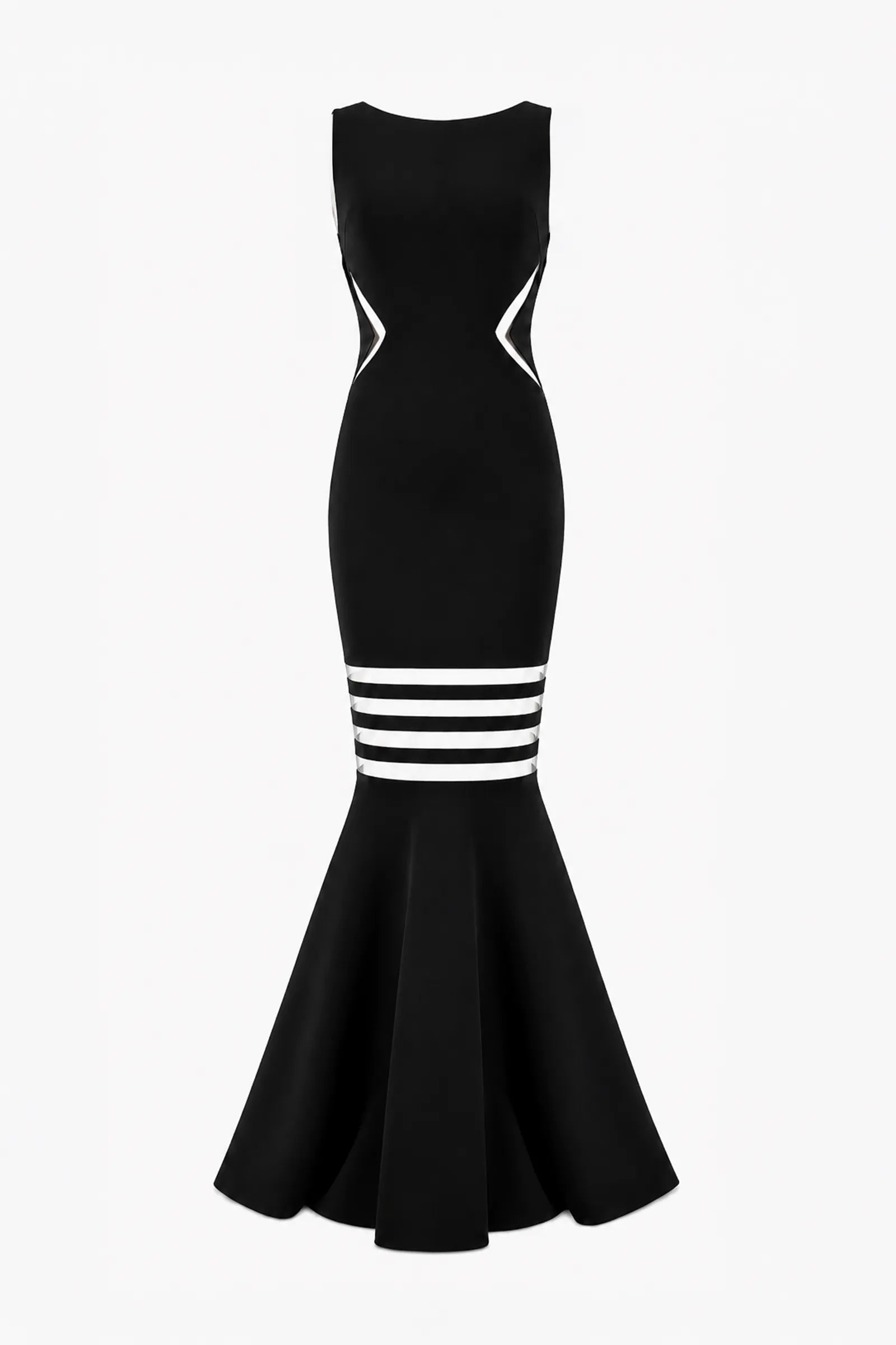 Fustan tulle stripe