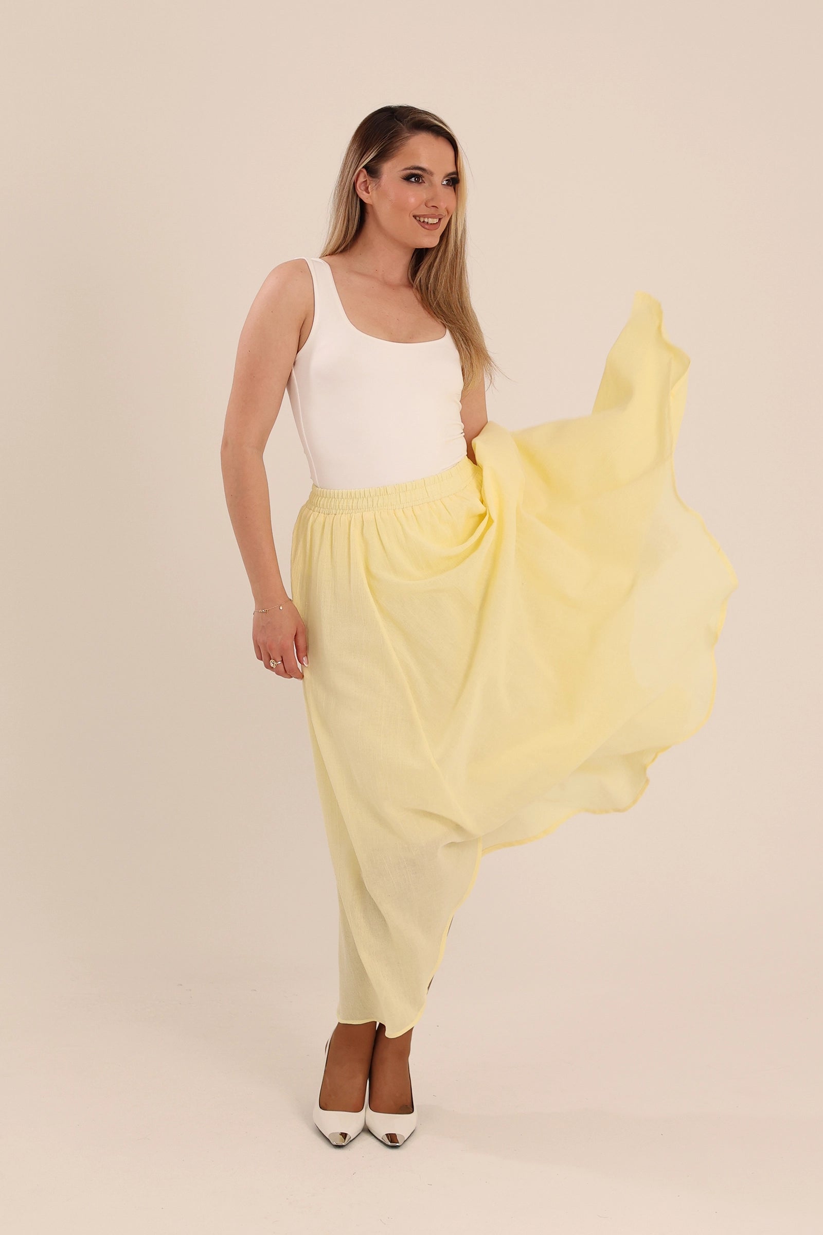 Fund flowy linen