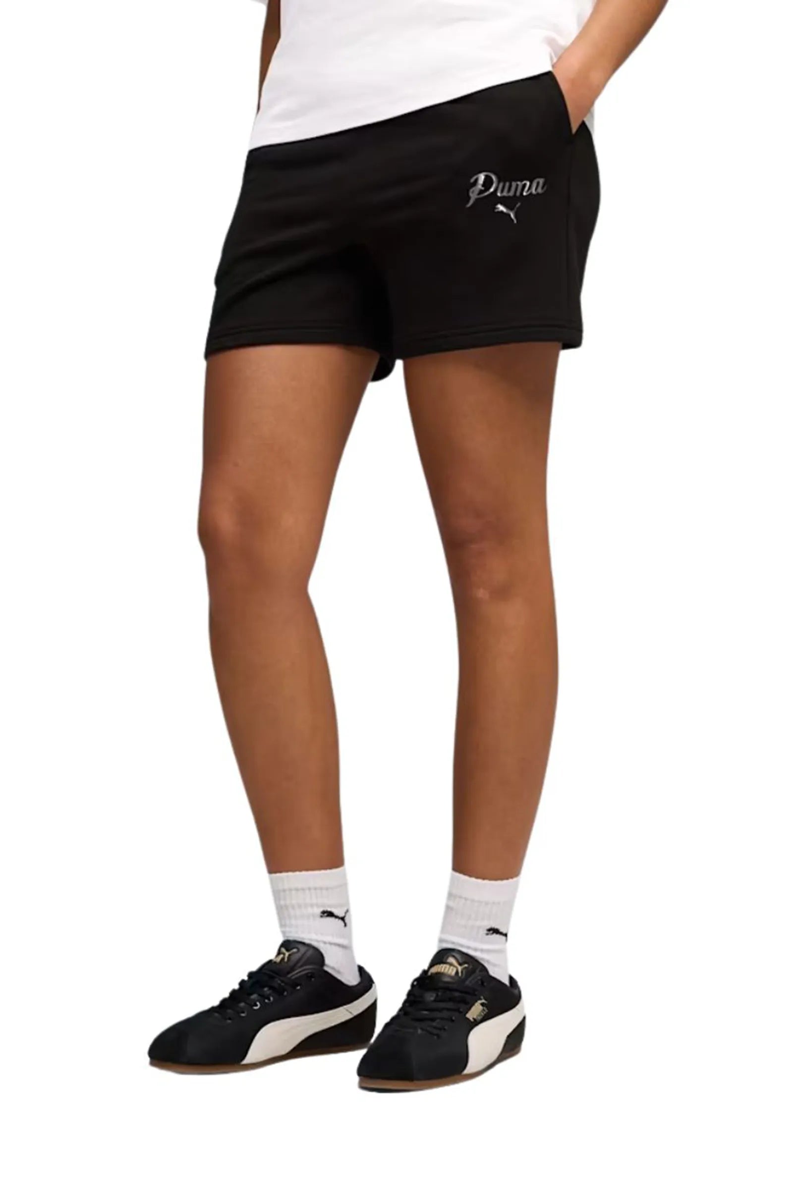 Shorce puma essentials script women's high-waist 5" 691762-01