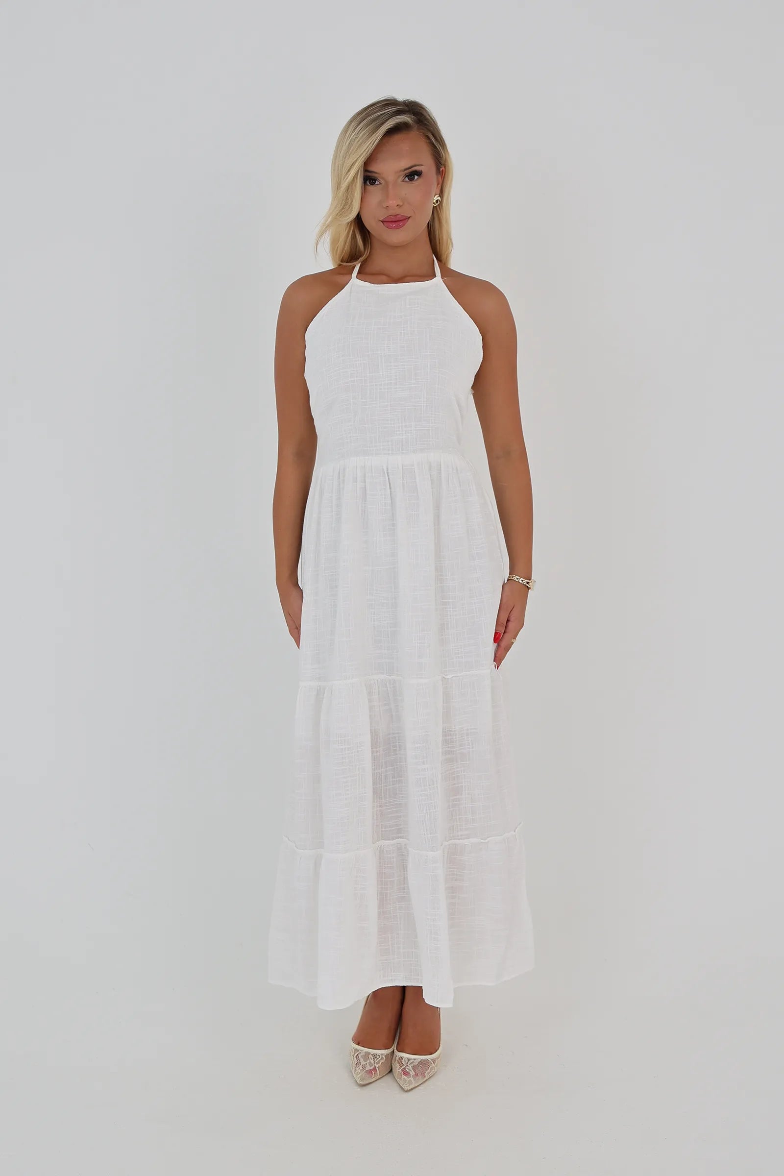 Fustan open back sundress