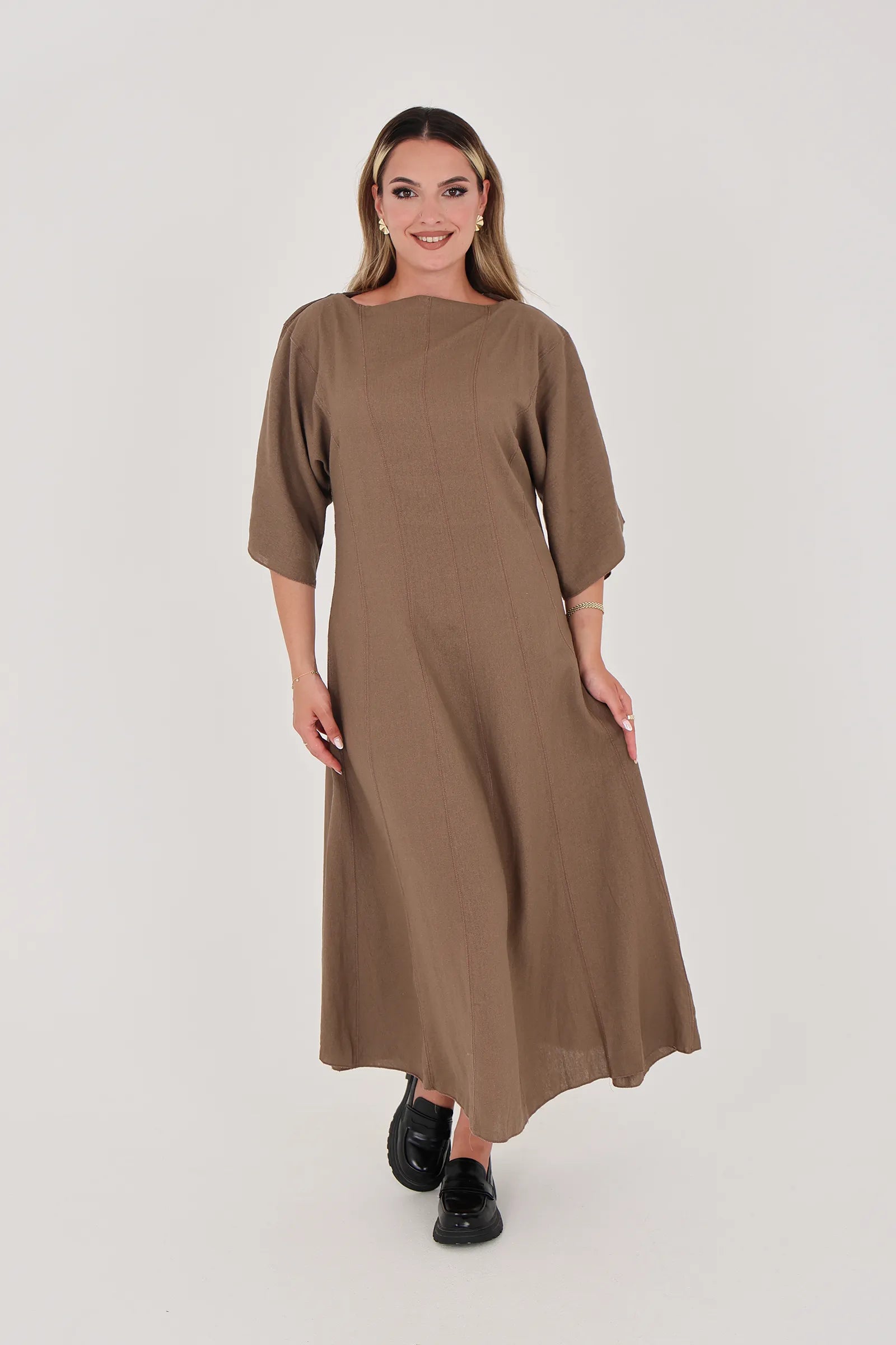 Fustan earth tone