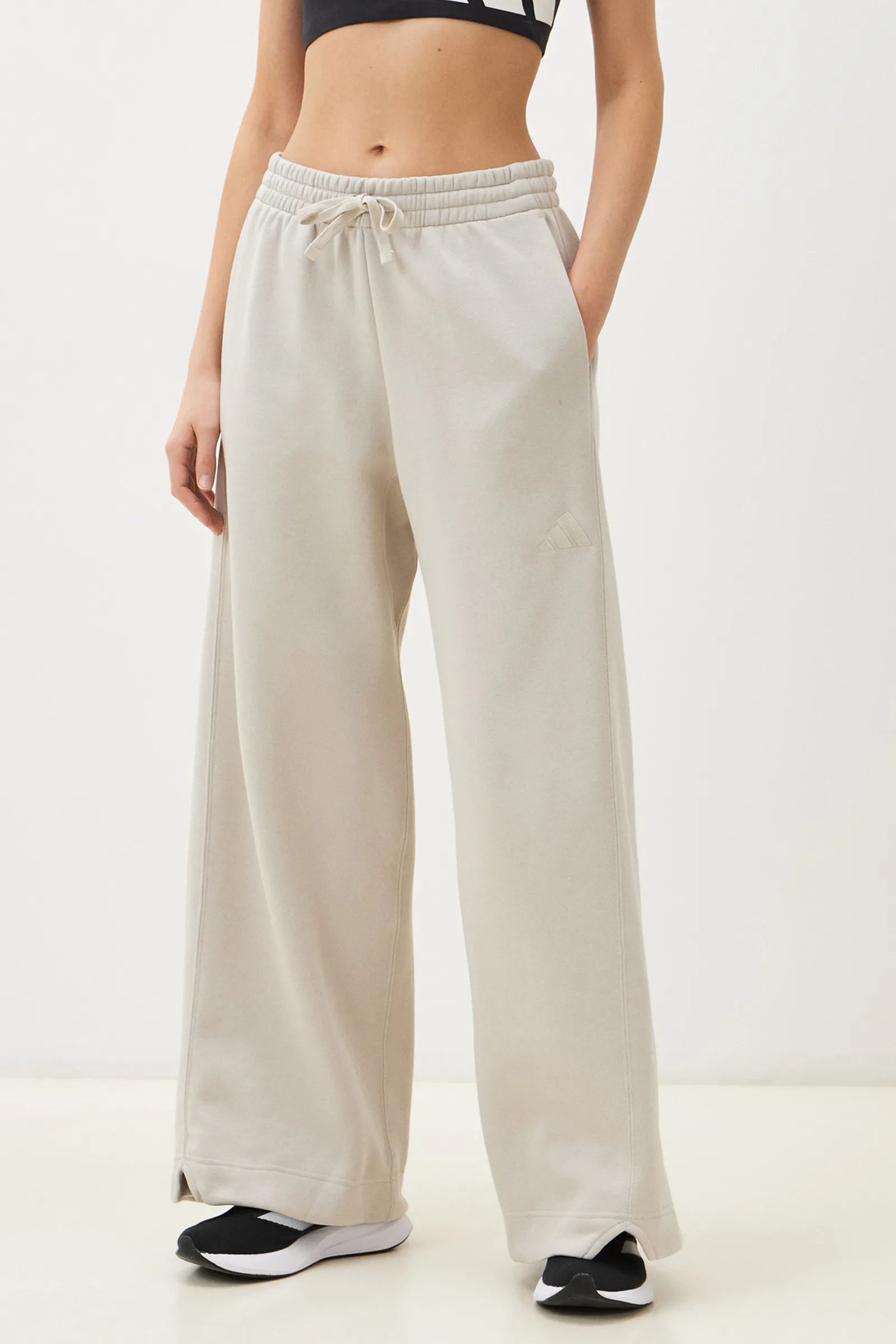 TRENERKA ALL SZN FLEECE LOOSE WIDE LEG PANTS