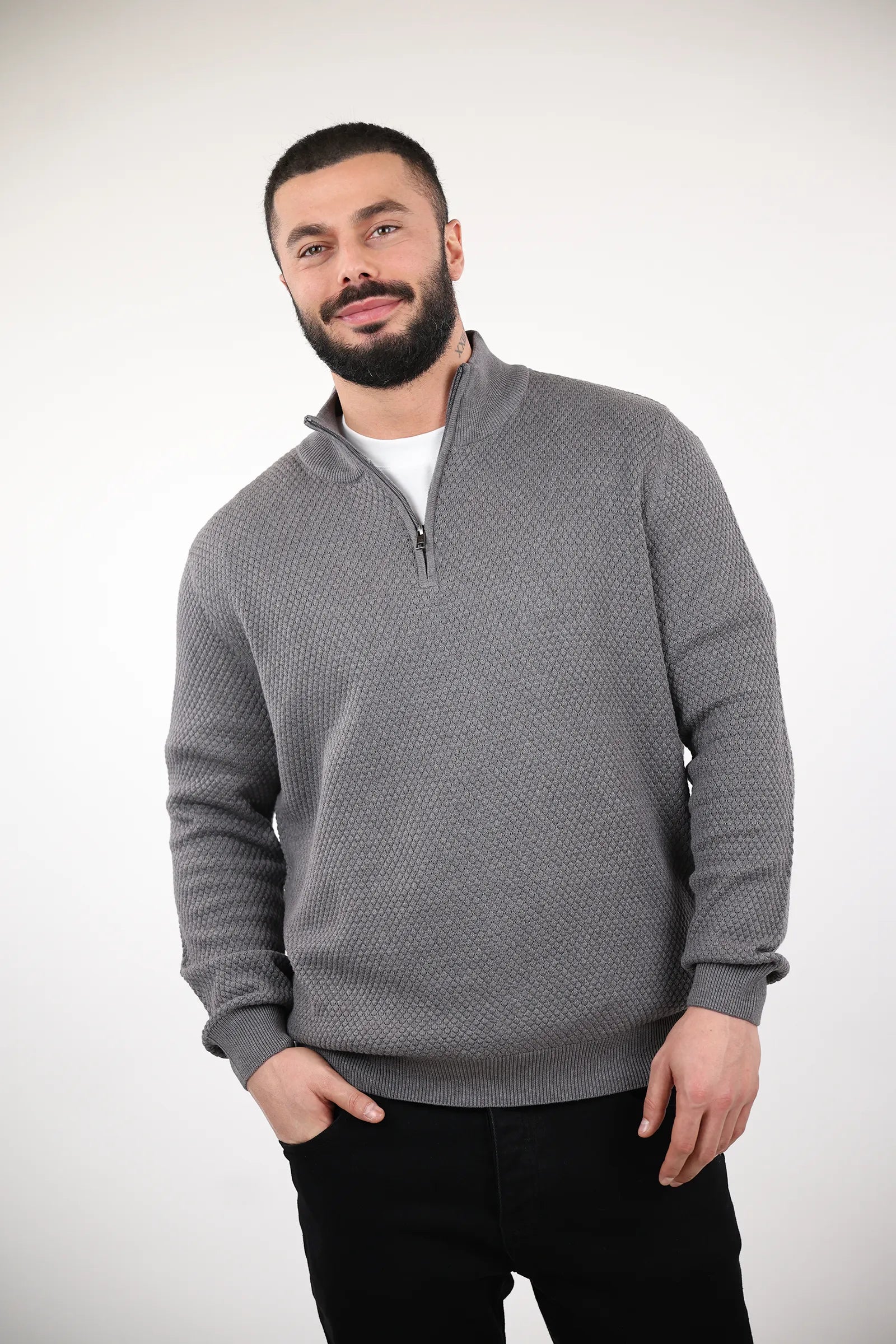 XHEMPER turtleneck zip