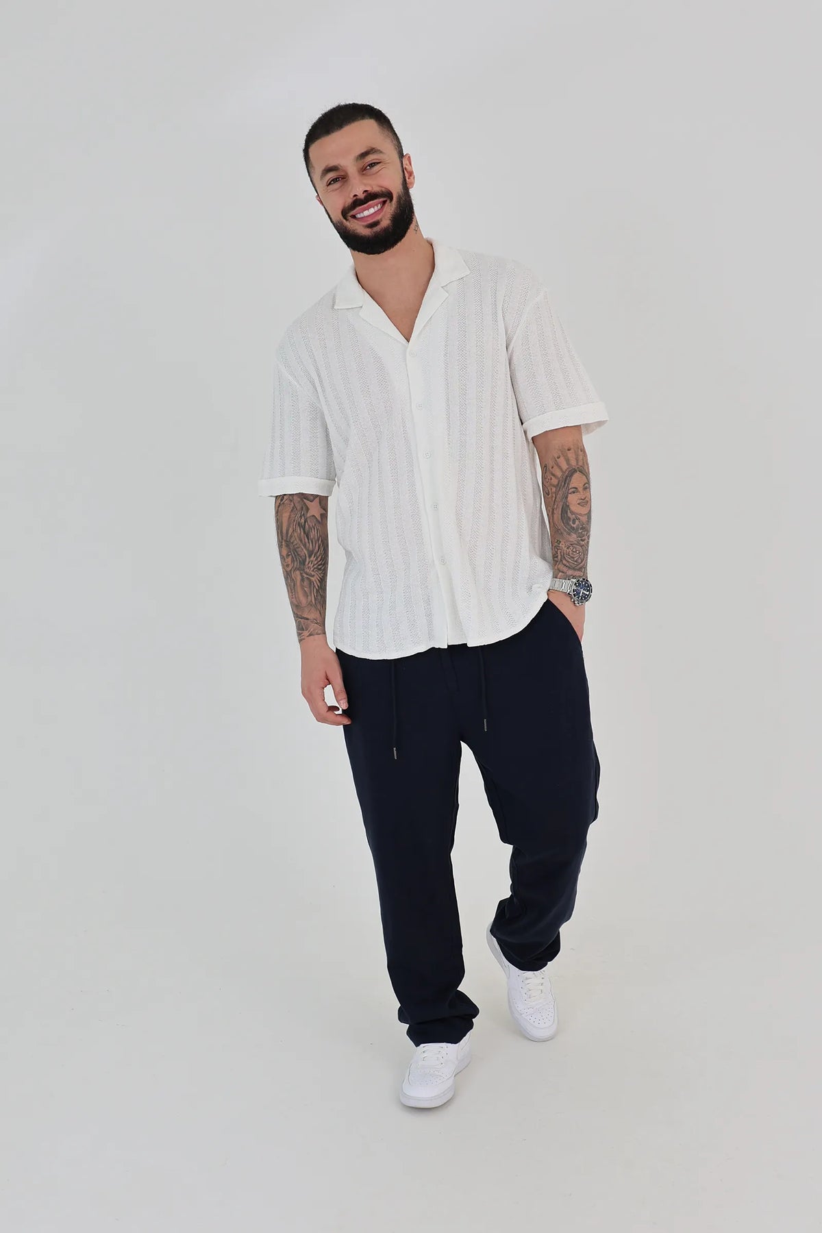 Kemishe sheer stripe