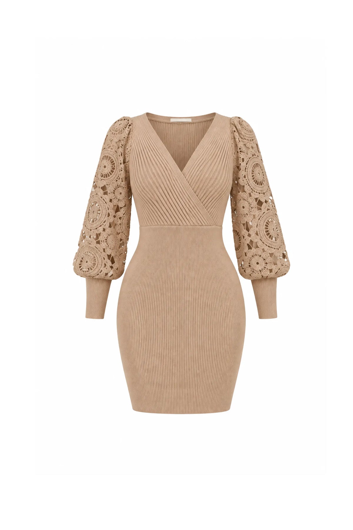 Fustan rib-knit maxi