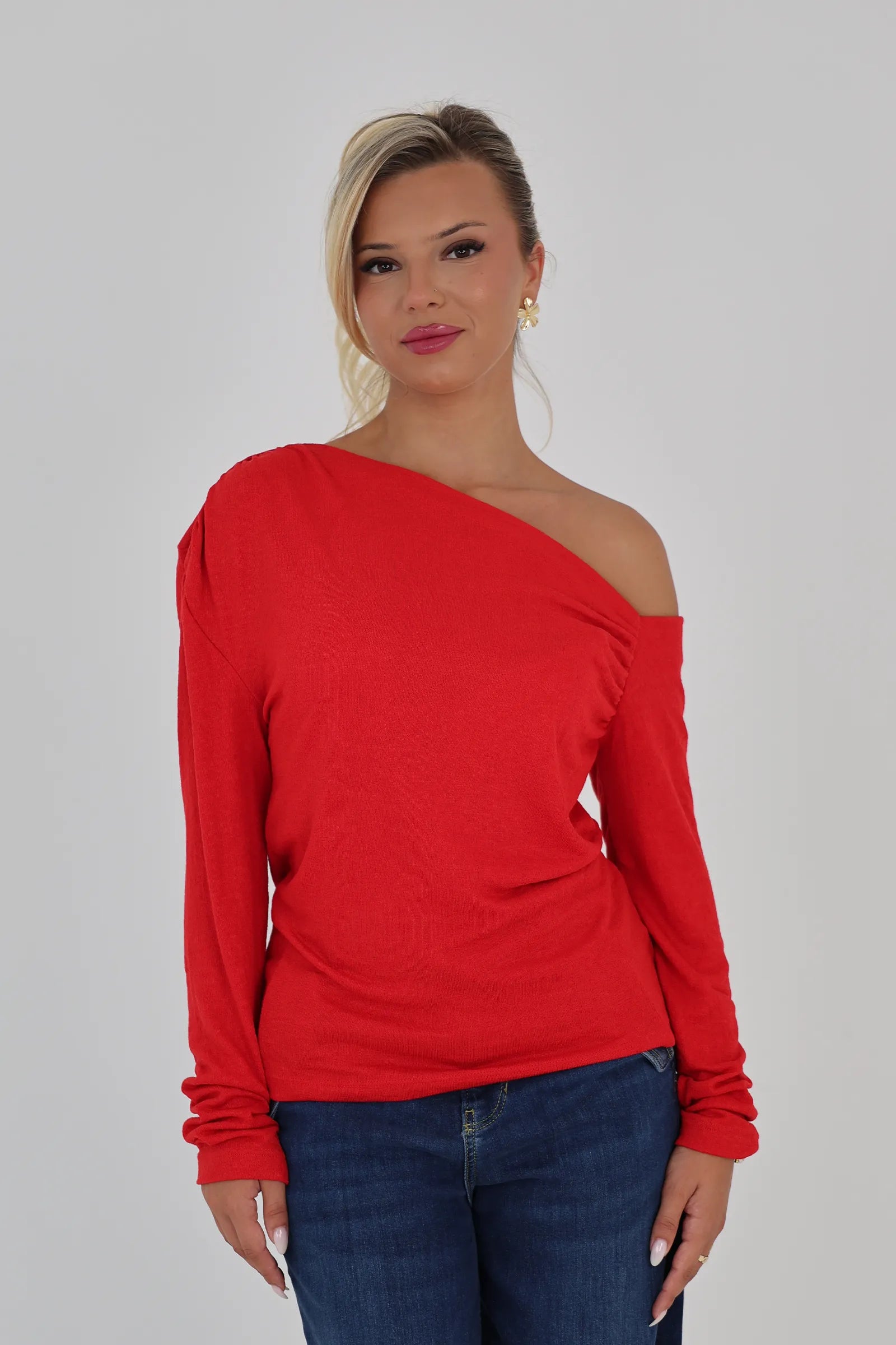 Bluze asymmetric neck