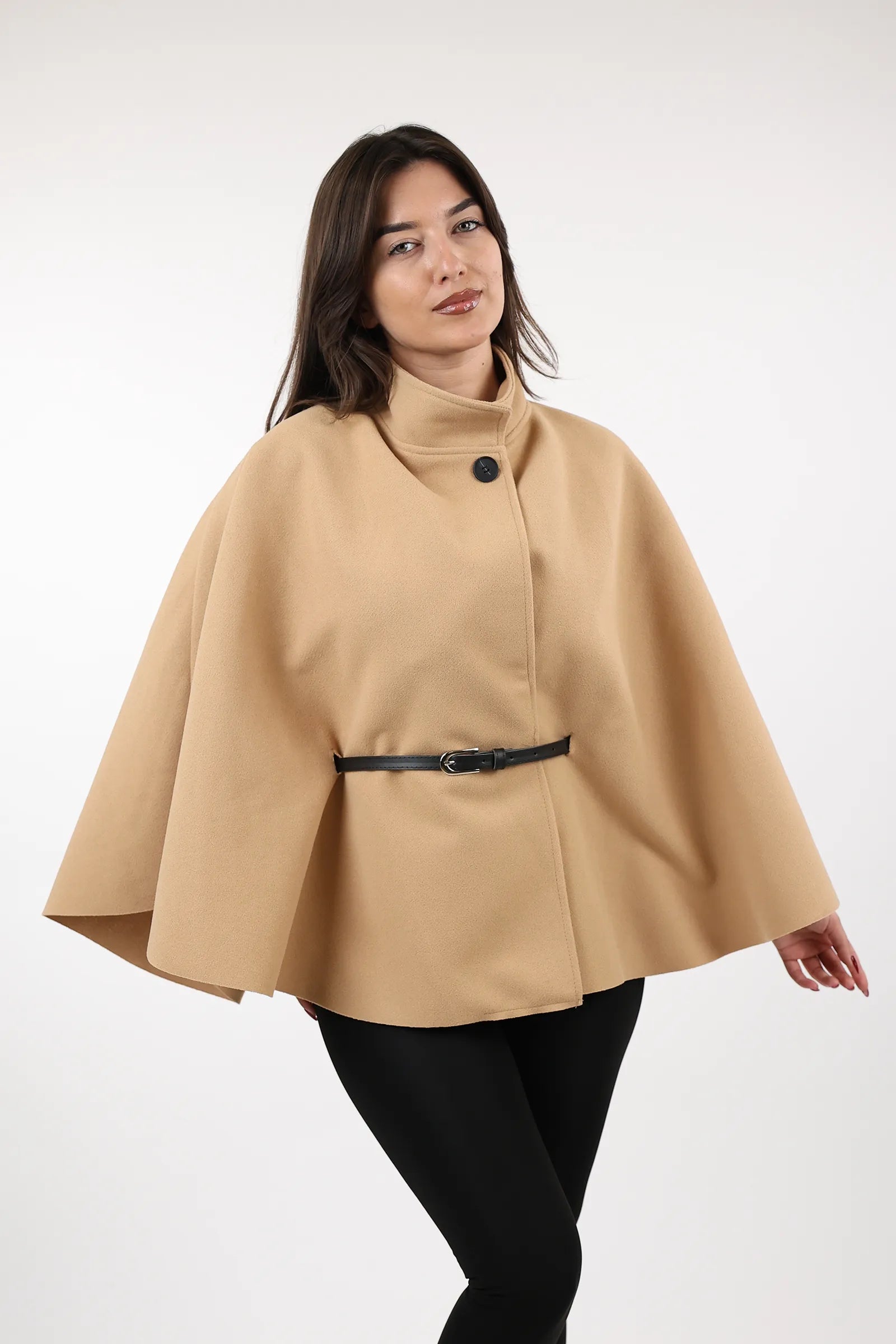 PALLTO BELTED PONCHO