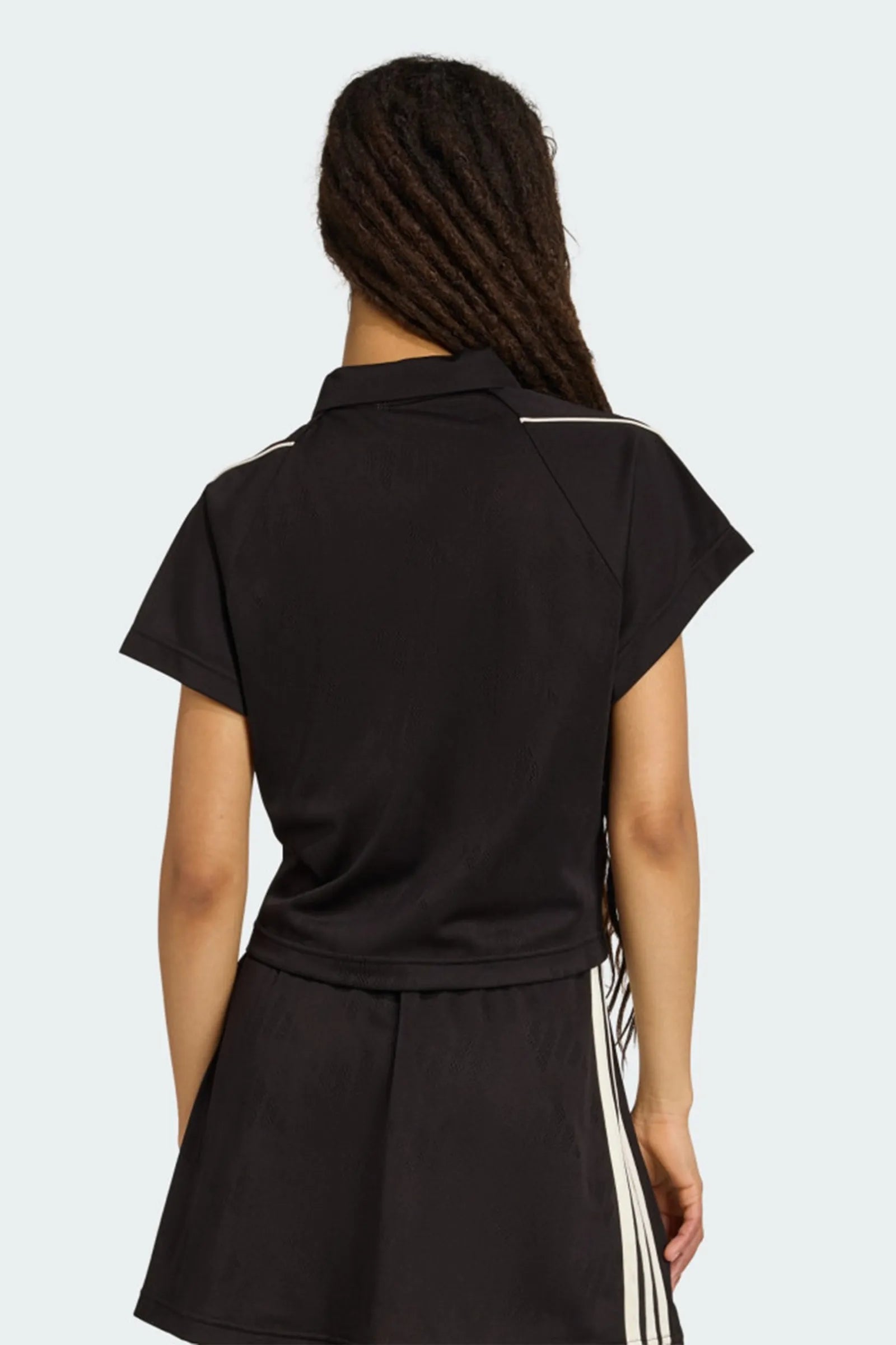 MAICË ADIDAS Stadium 3-Stripes Tennis Inspired Jacquard Polo Tee