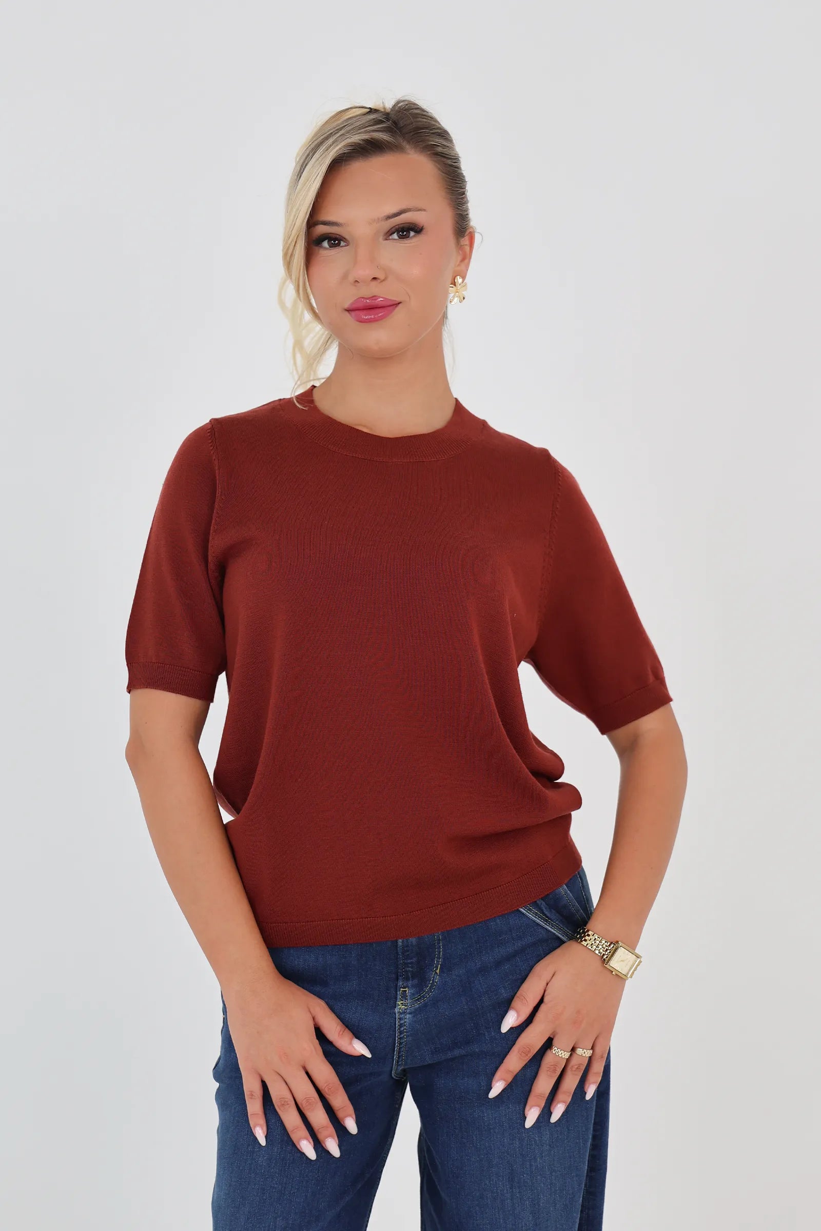 Maice knit tee