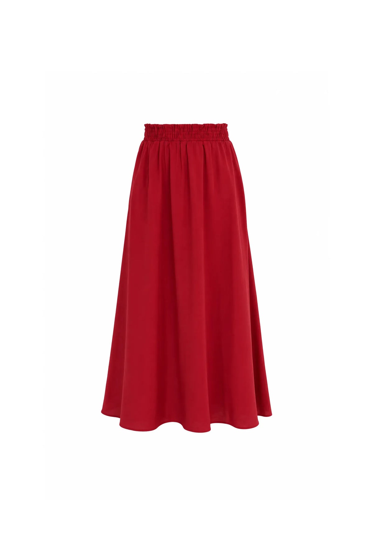 Fund  red midi skirt