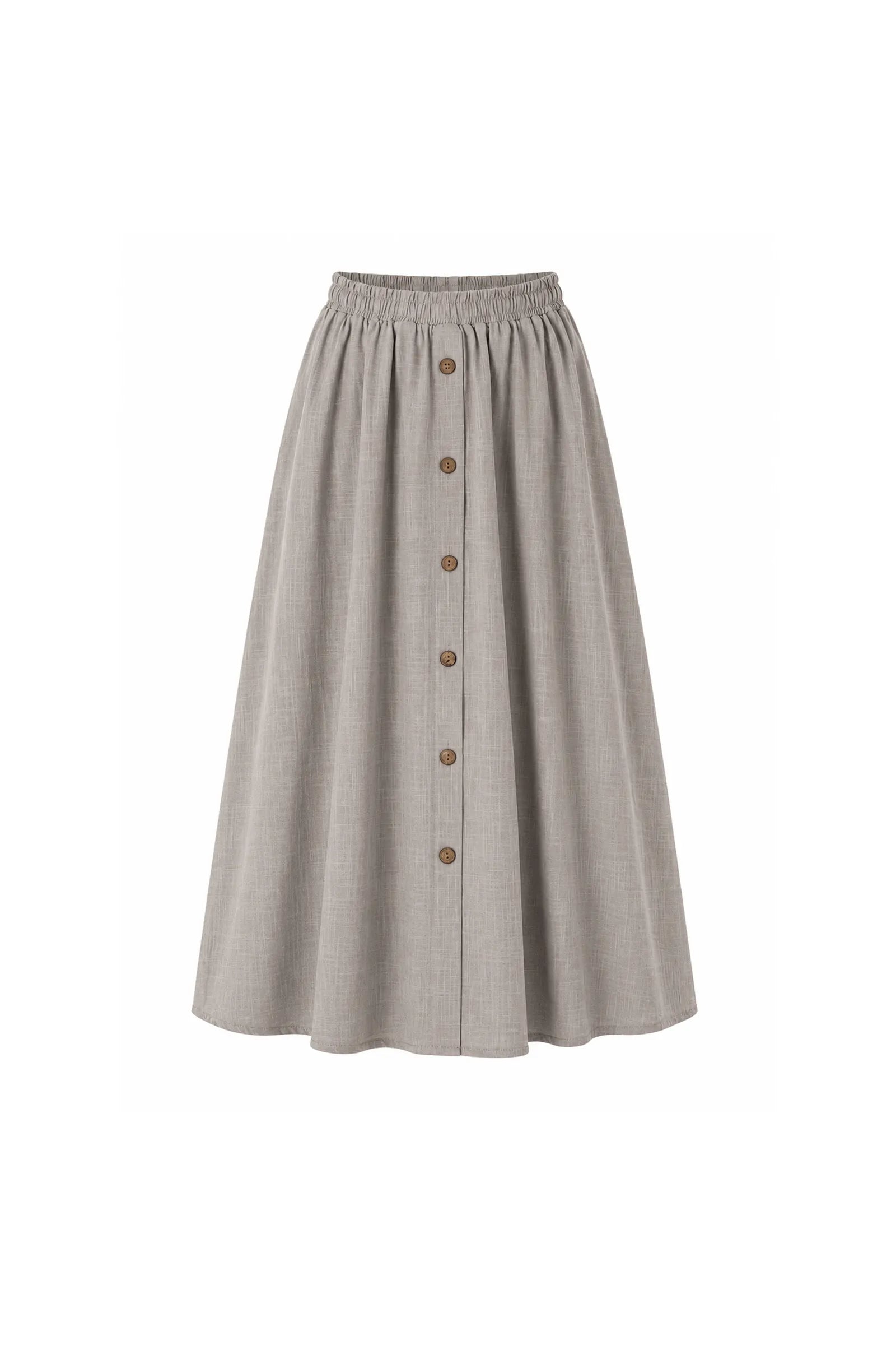 Fund elastic waist midi