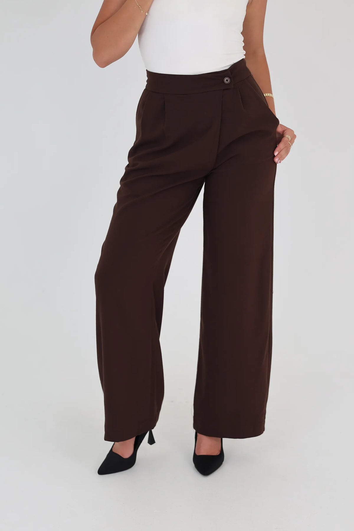 Pantallona high-waisted