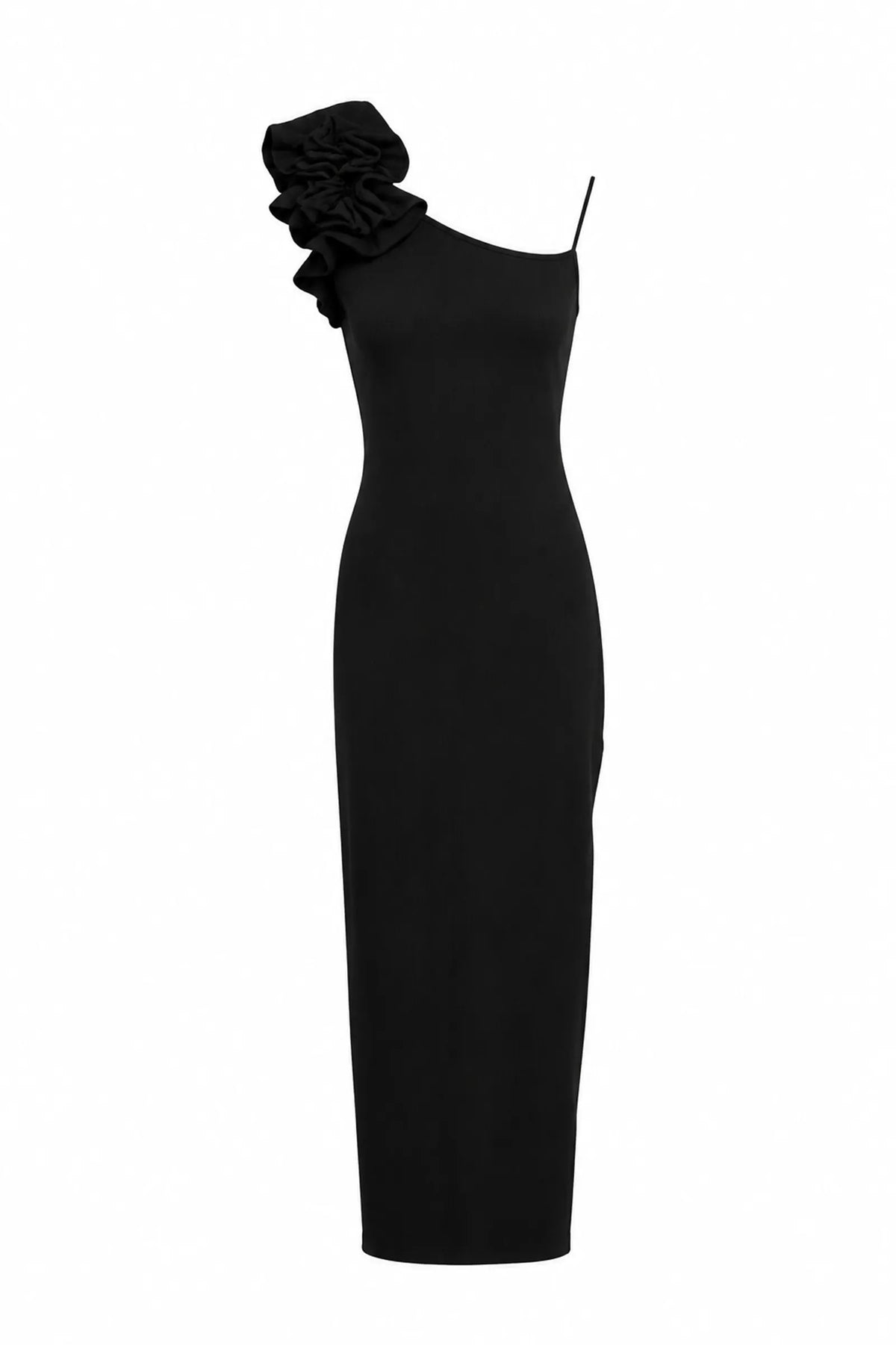 Fustan one-shoulder ruffle