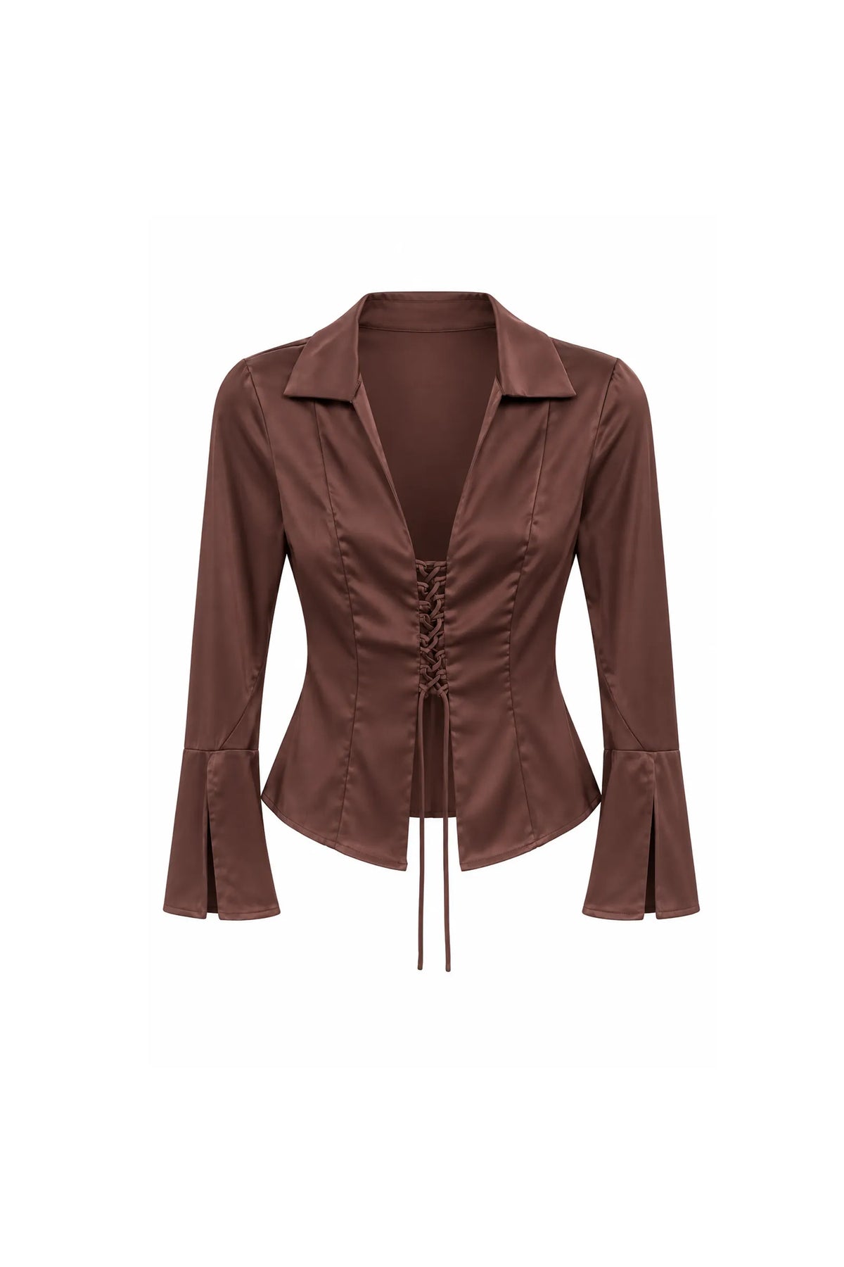 Kemishe satin lace up