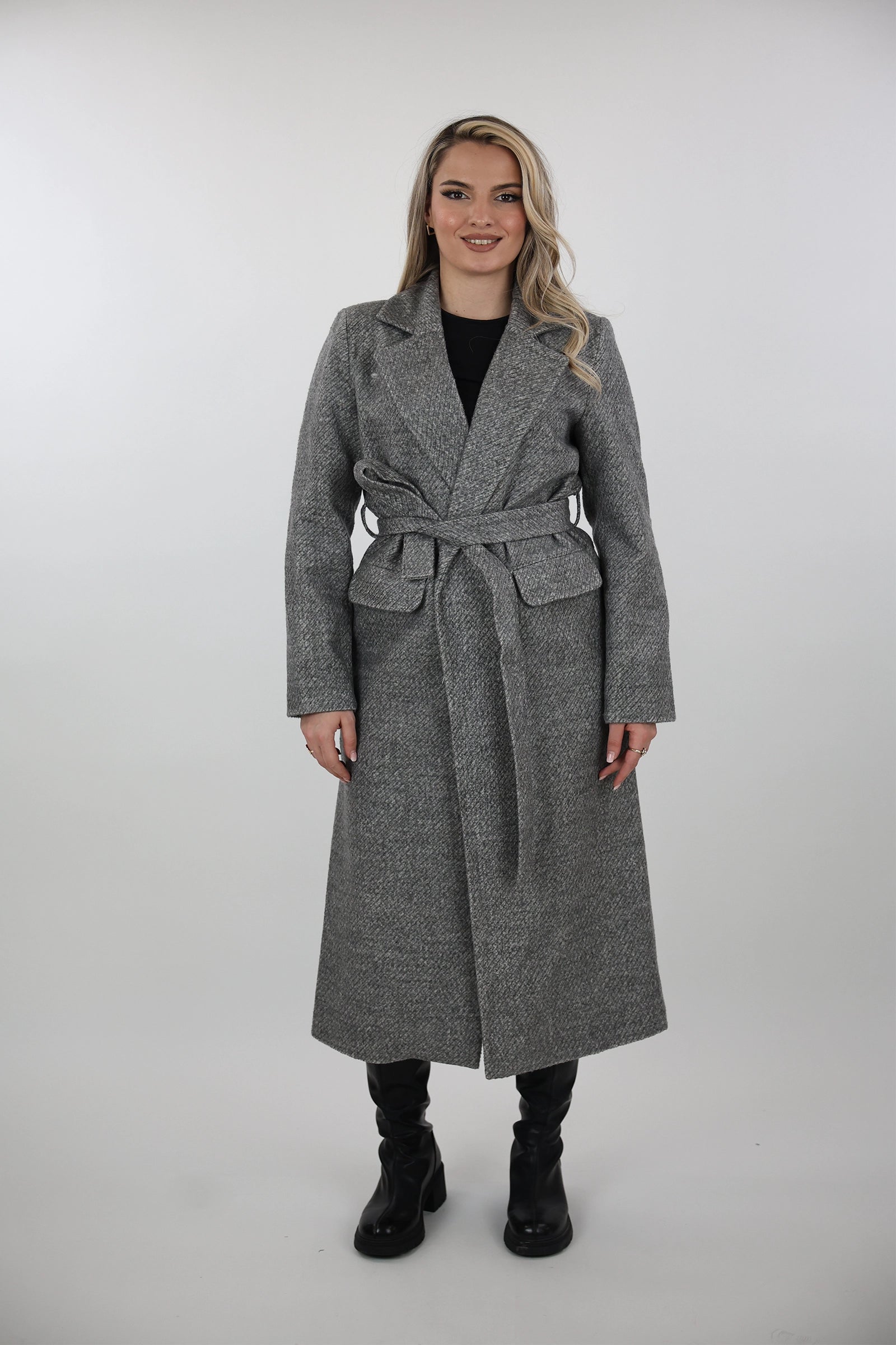 Pallto belted overcoat