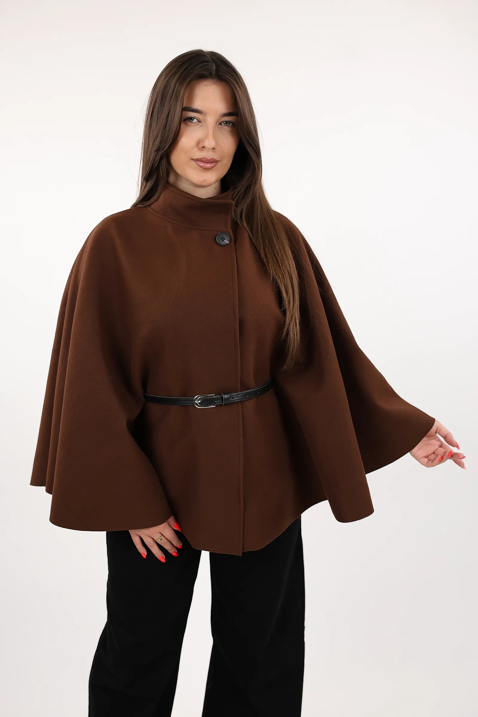 PALLTO BELTED PONCHO