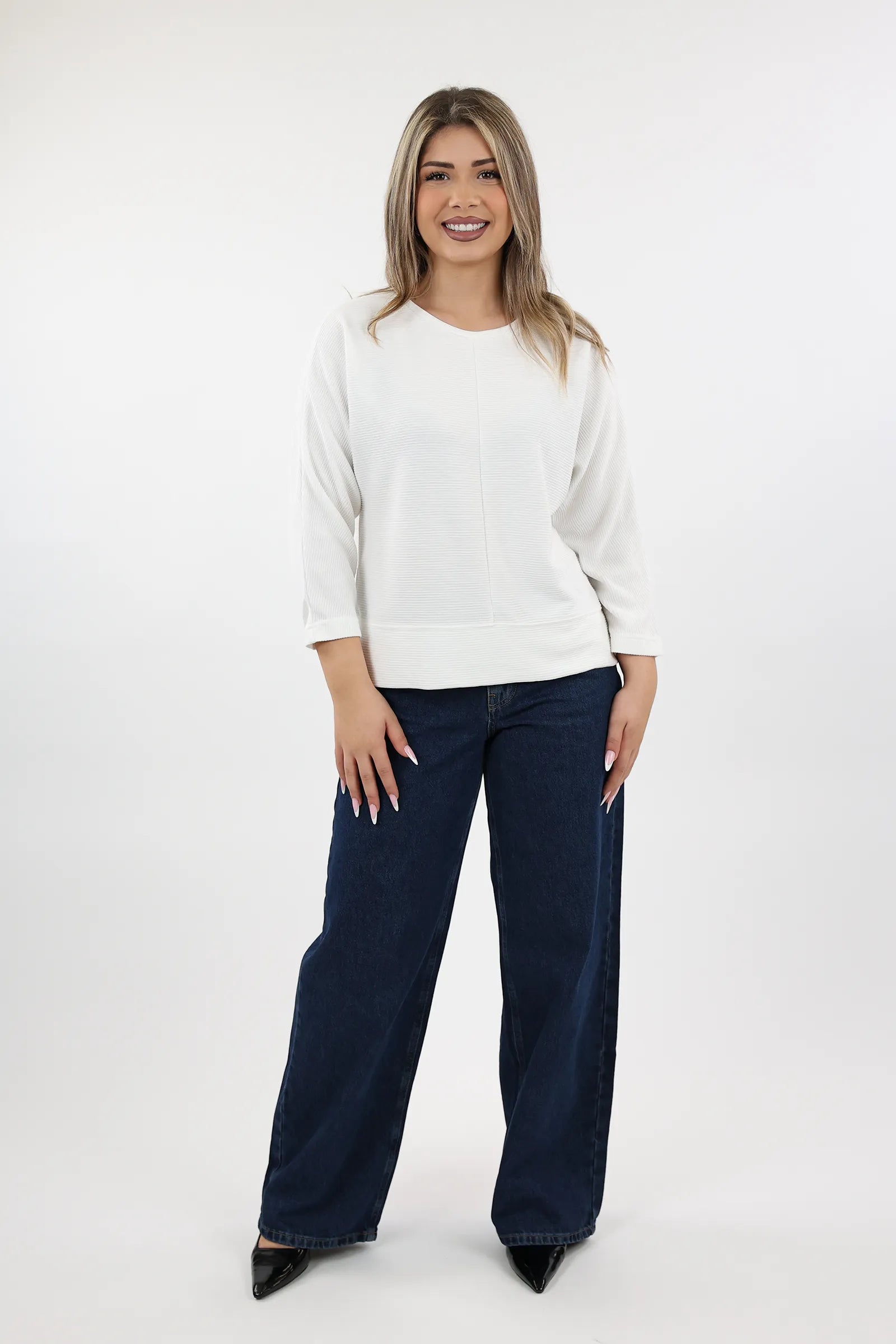 BLUZË WHITE DOLMAN