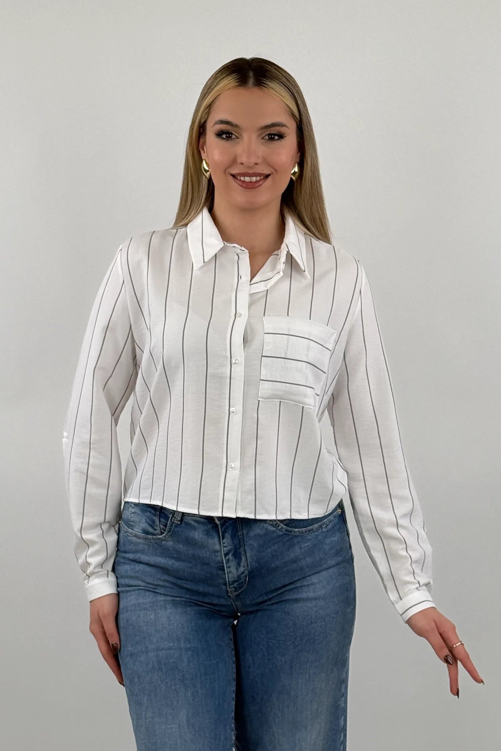 Kemishe Striped Long Sleeve