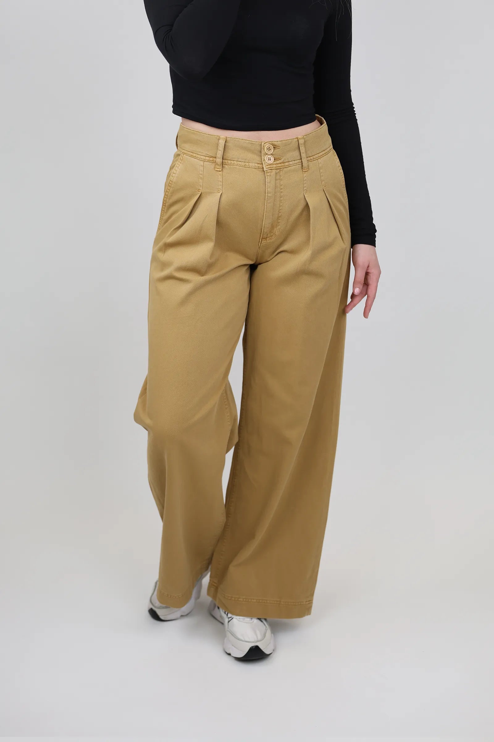 Pantallona double pleat
