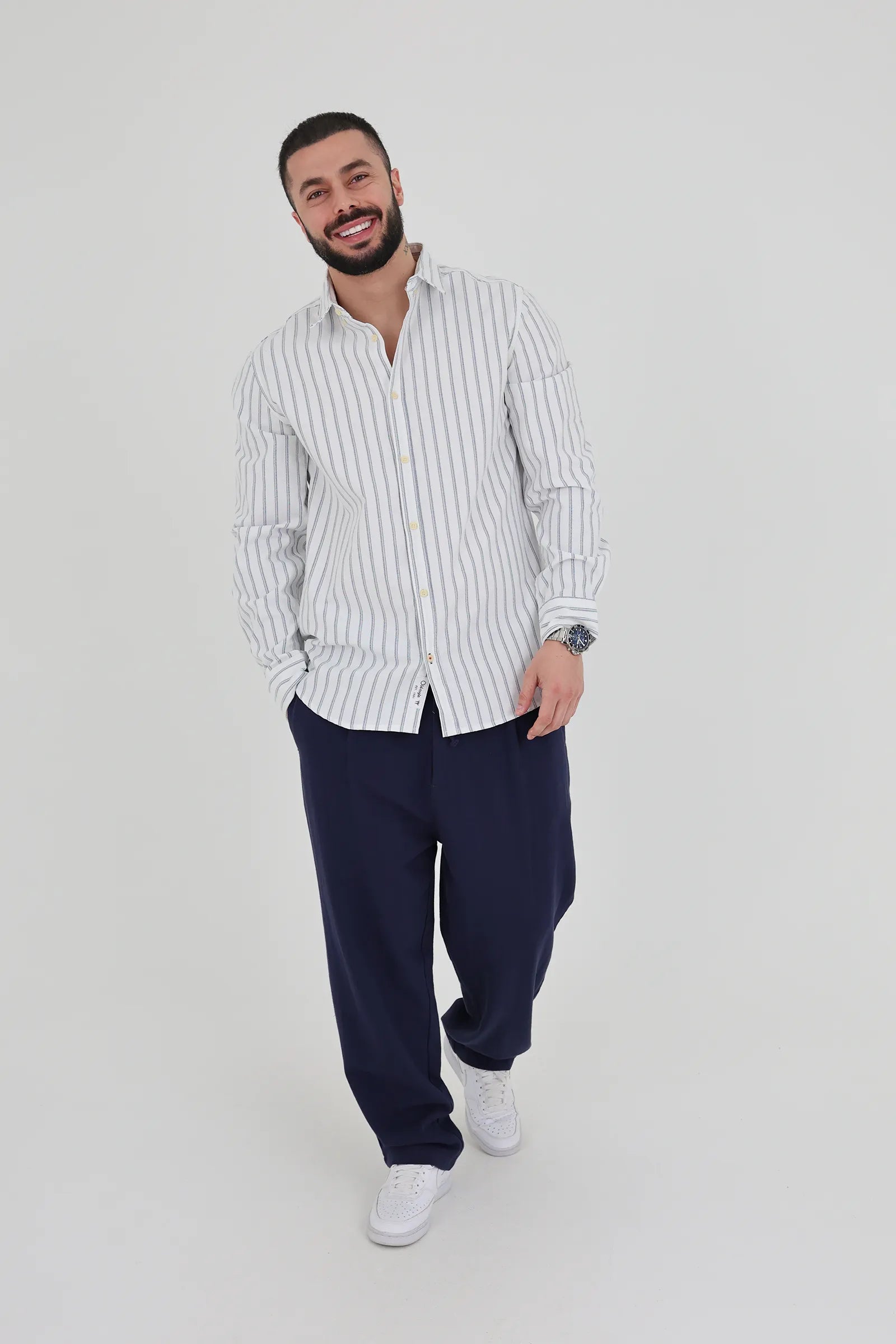 Kemishe slim fit striped